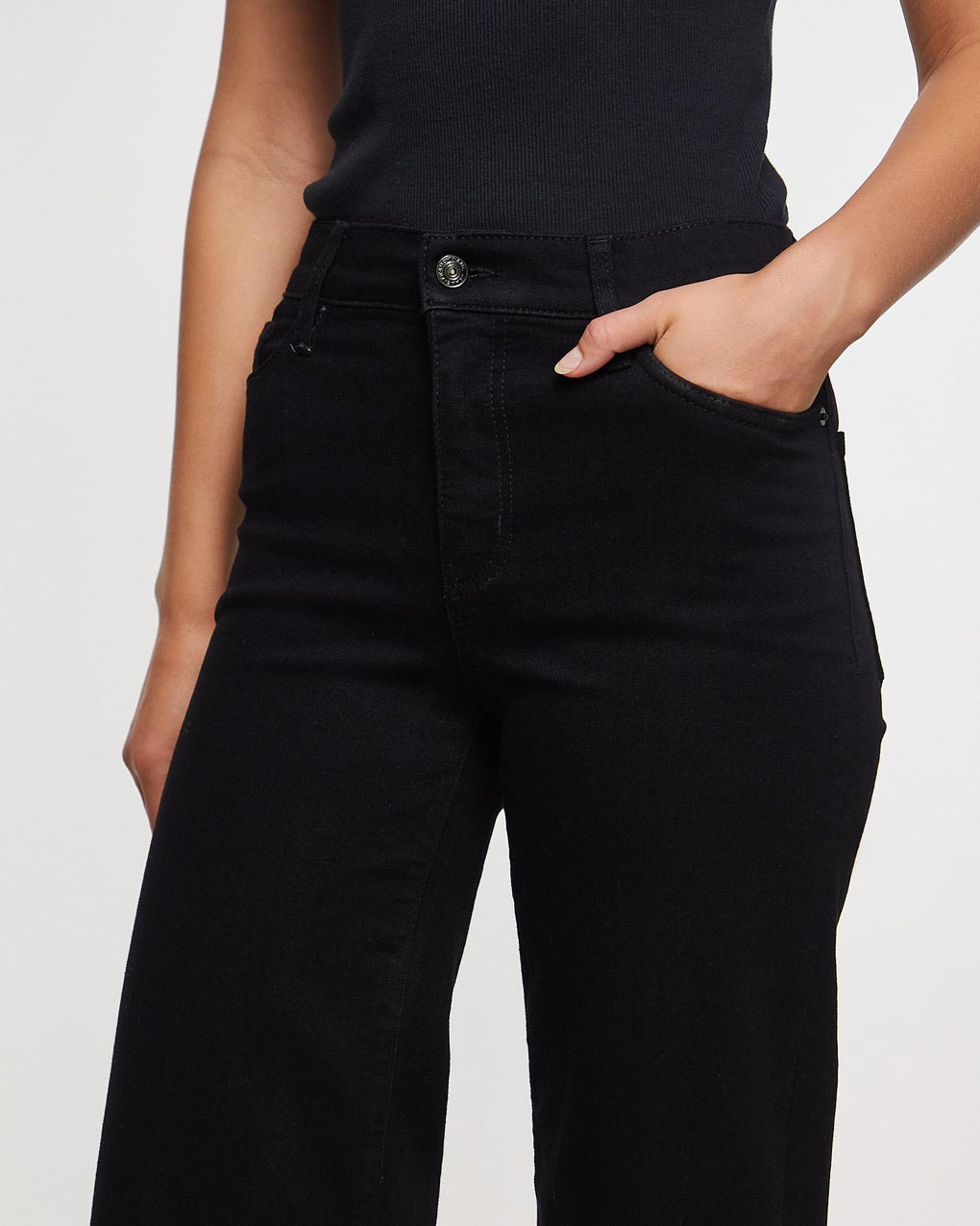 Jeans Pixie Le Slim Palazzo Black - 5