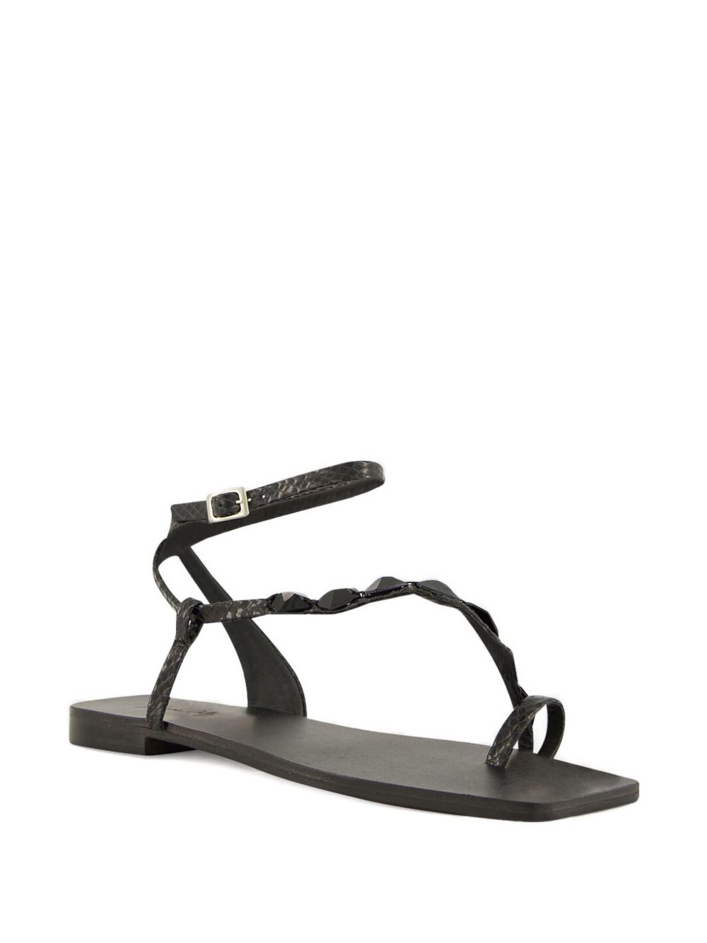 Dazzling Crest crystal-embellished flat sandals - 2