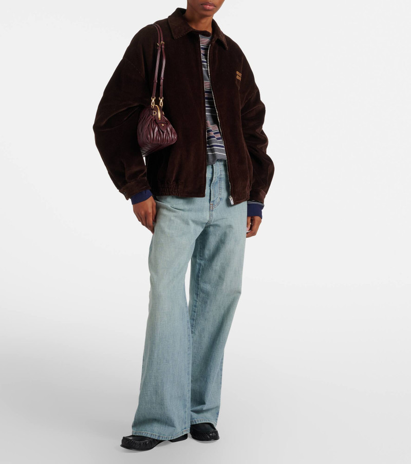 Miu Miu Matelassé leather clutch outlook