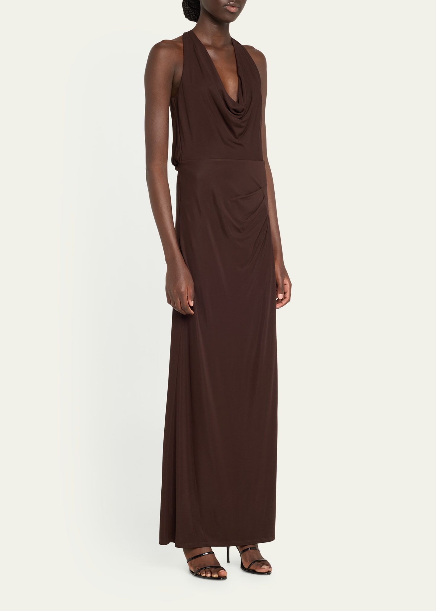 Kosme Deep V-Neck Sleeveless Gown - 4