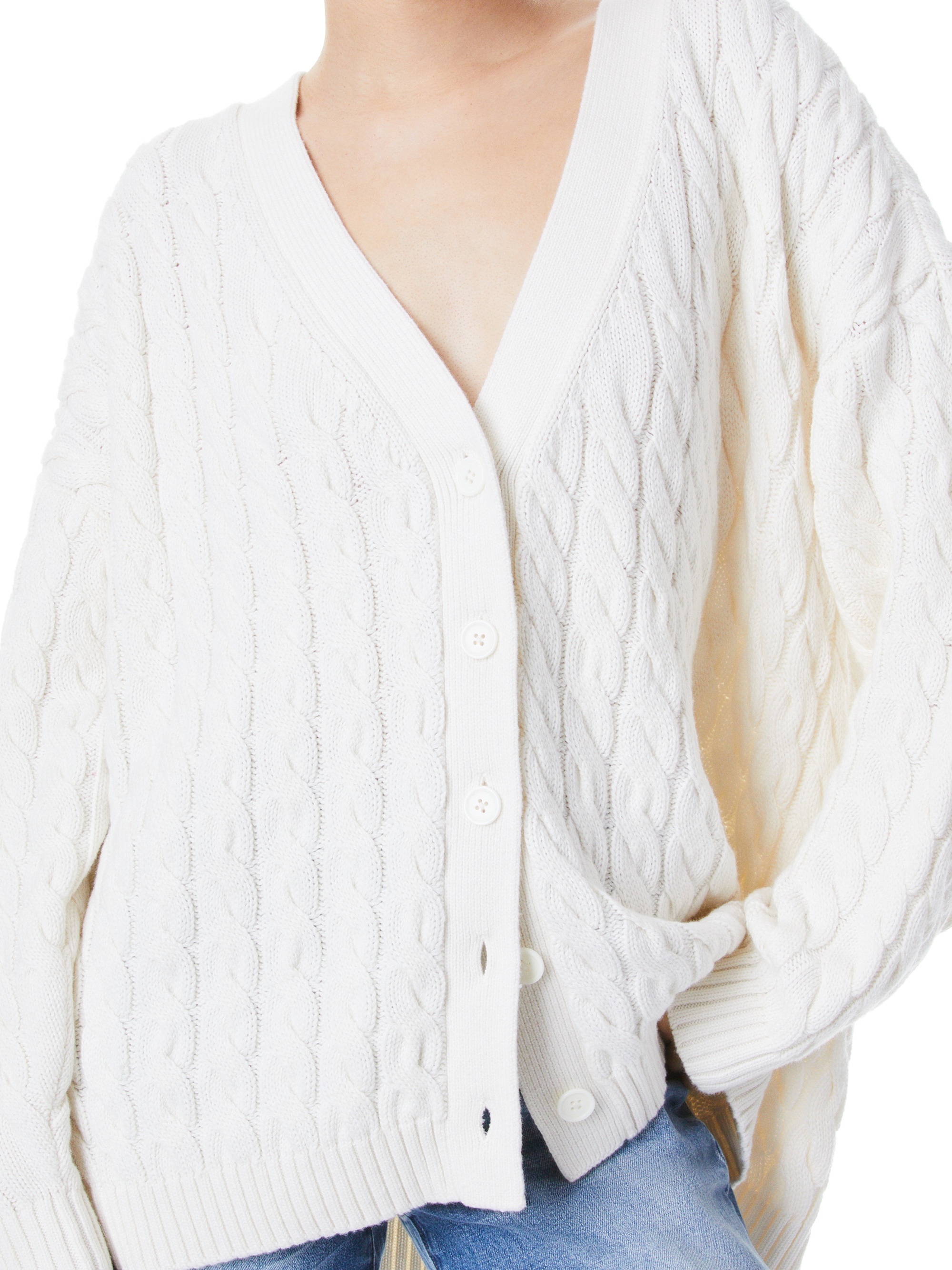 BRADFORD CABLE KNIT GRANDPA CRDIGAN - 5
