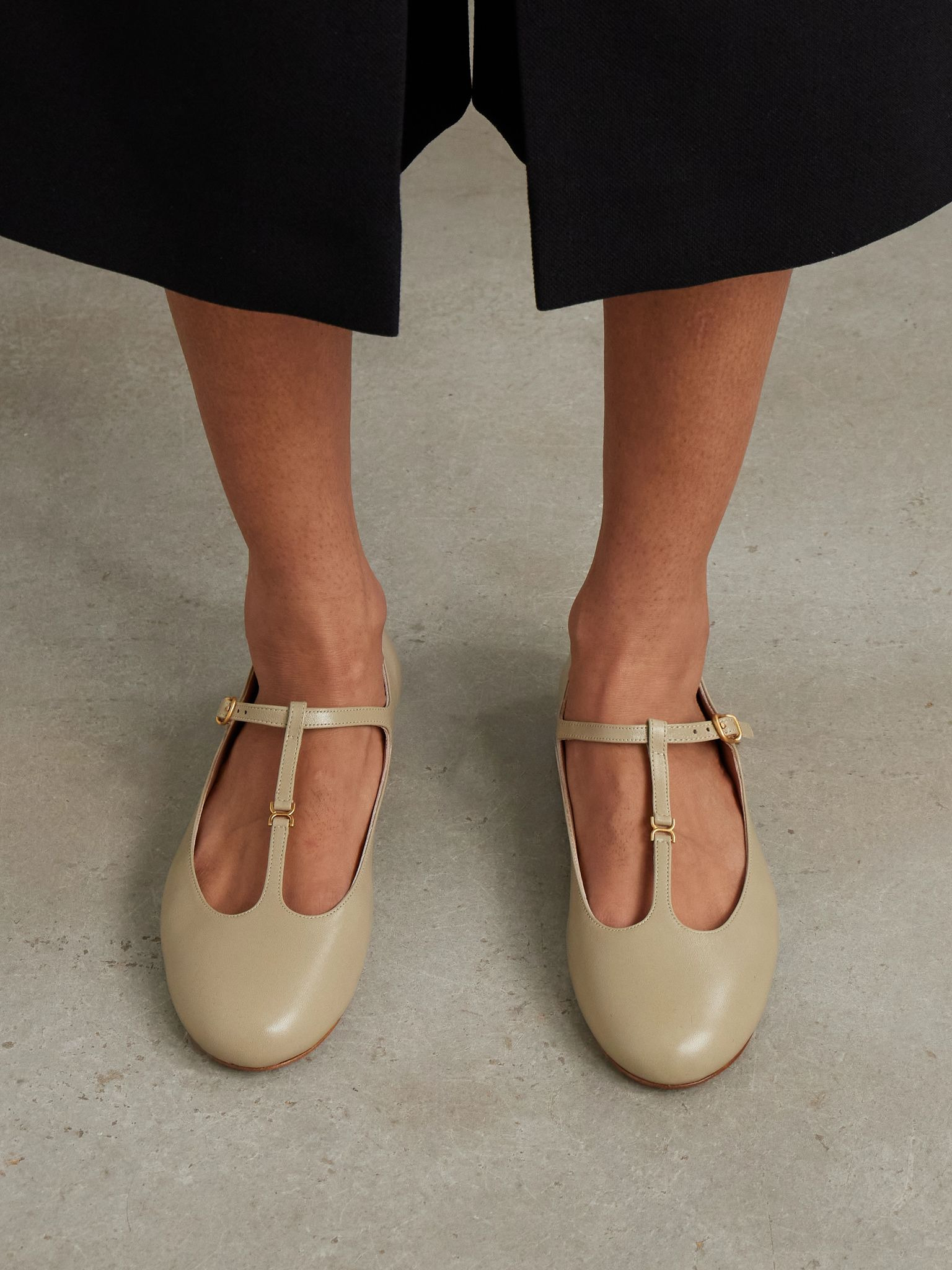 Marcie embellished leather ballet flats Mint - 2