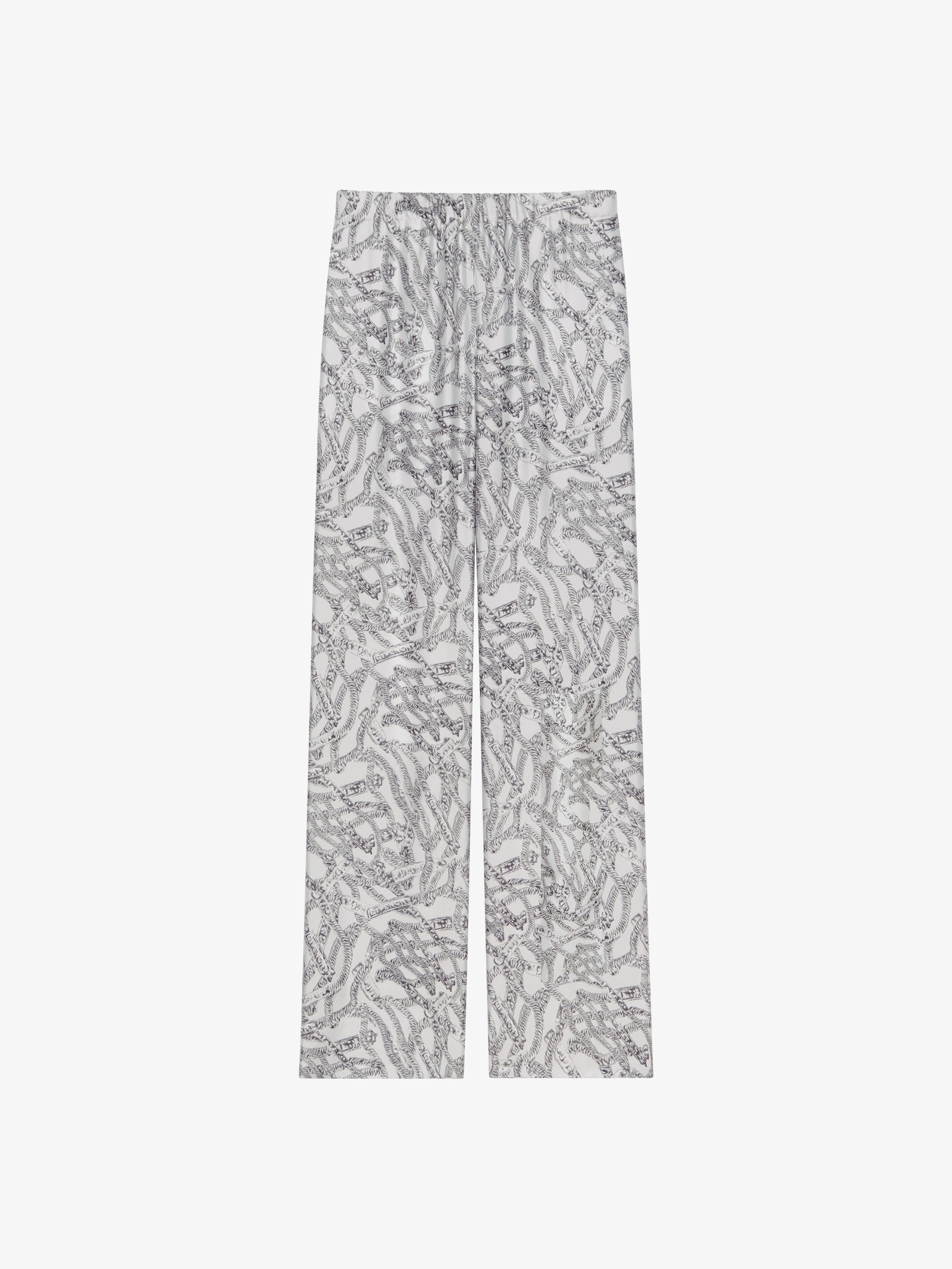 FLUID PANTS IN PRINTED SILK - 5