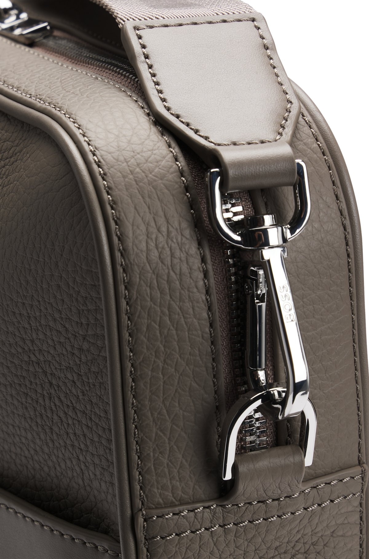 GRAINED ITALIAN-LEATHER DOCUMENT CASE WITH EMBOSSED LOGO - 7