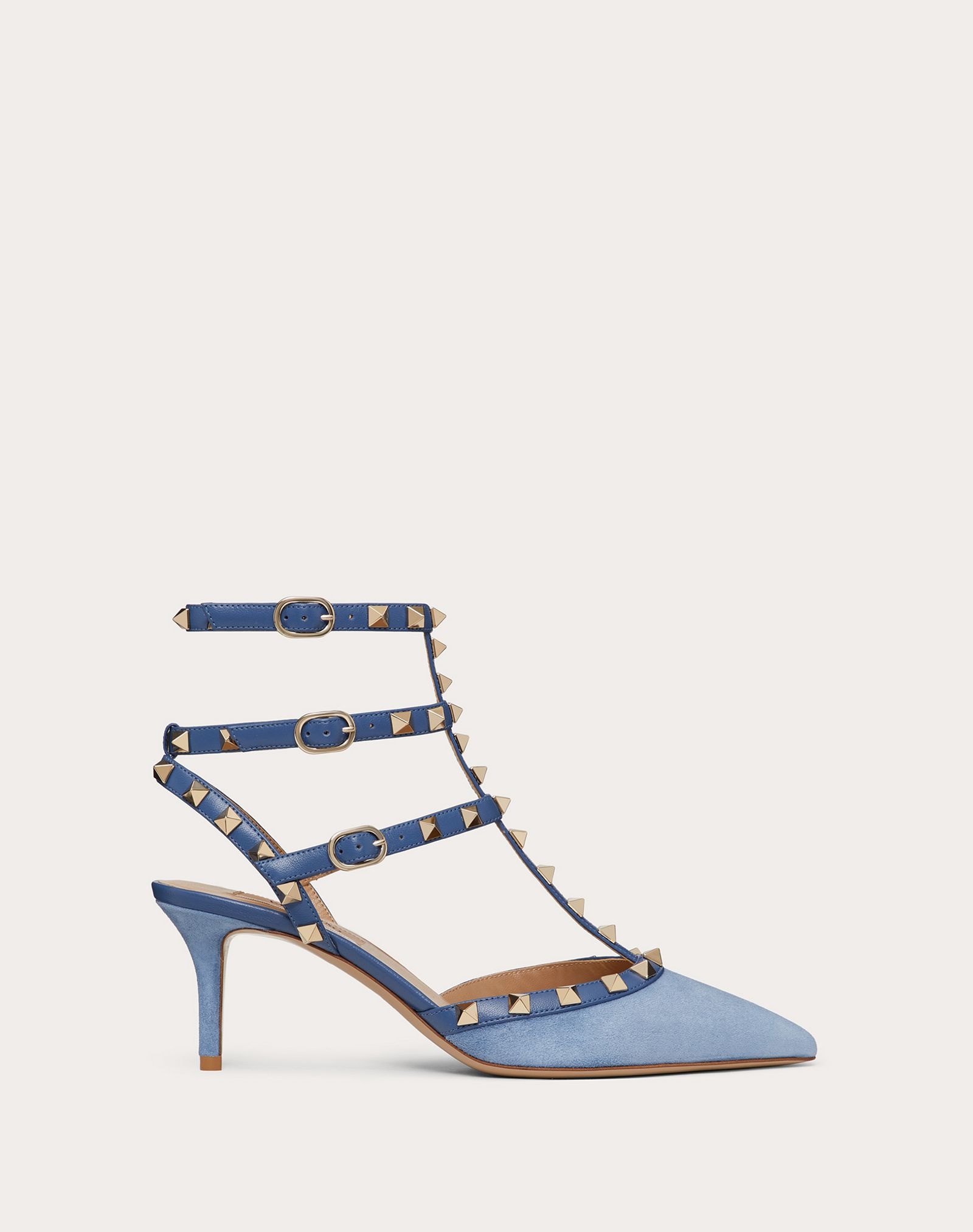 Rockstud Suede Ankle Strap Pump 65 mm - 1