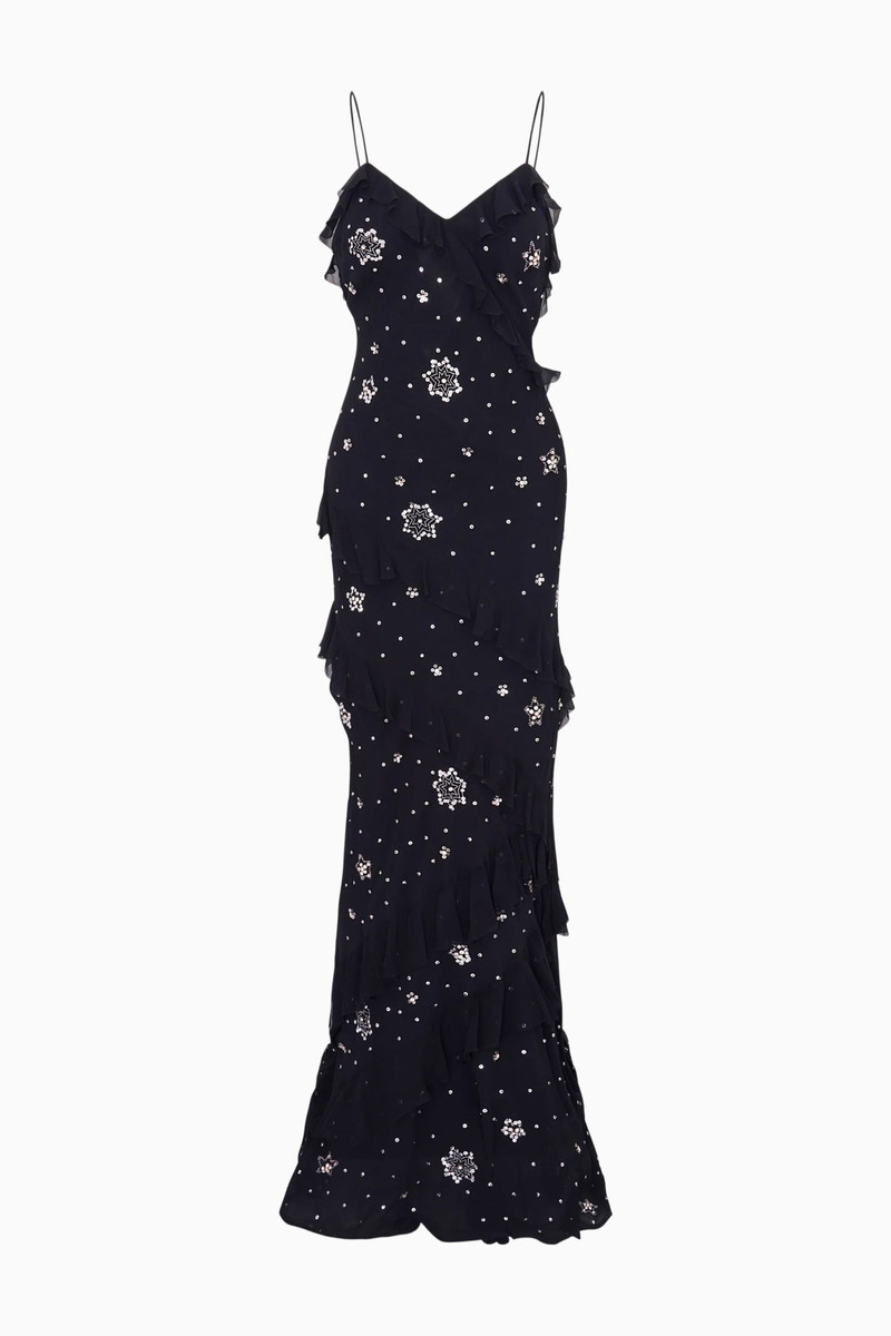 Rialto Crystal Star Embellished Maxi Dress - 1