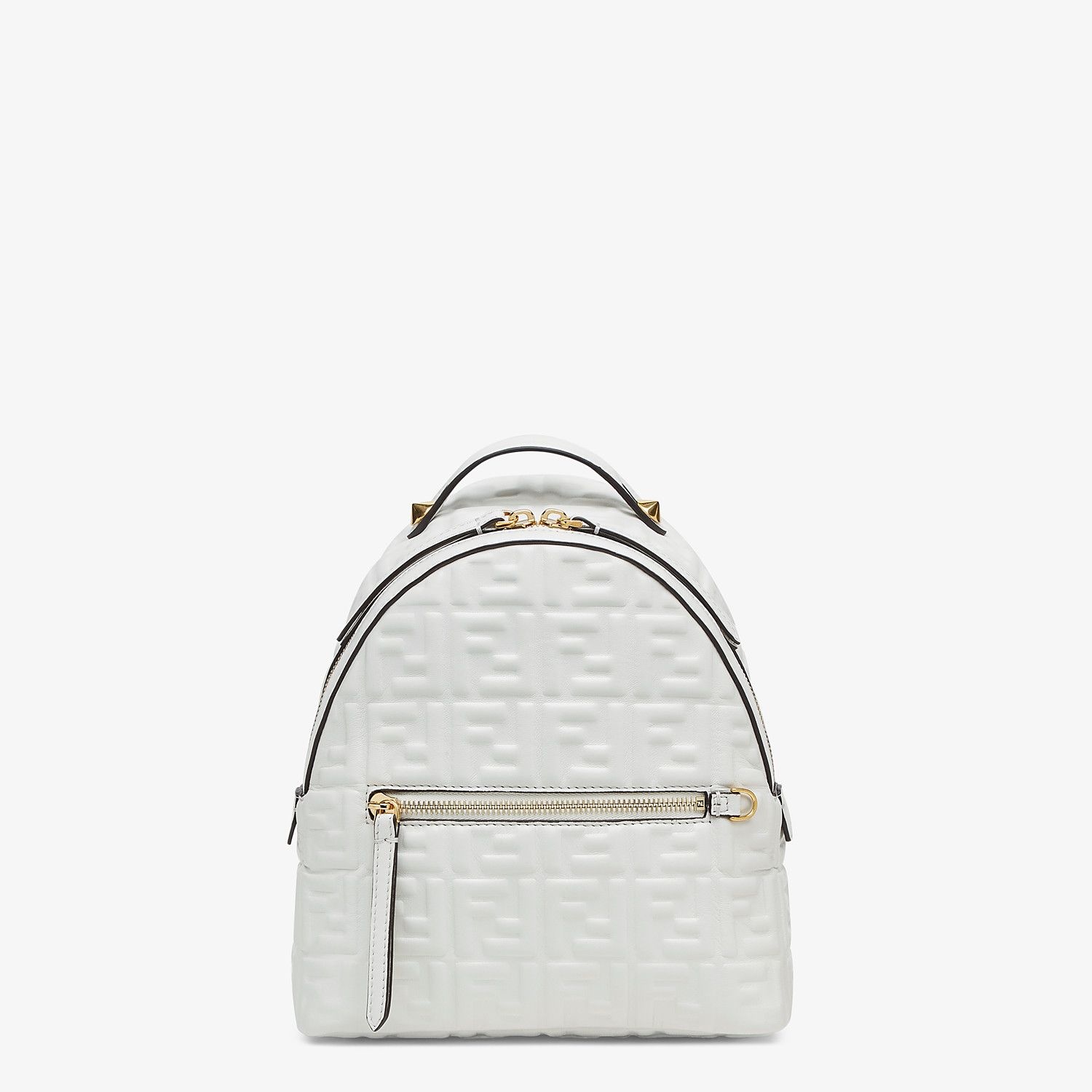 White FF leather backpack - 1