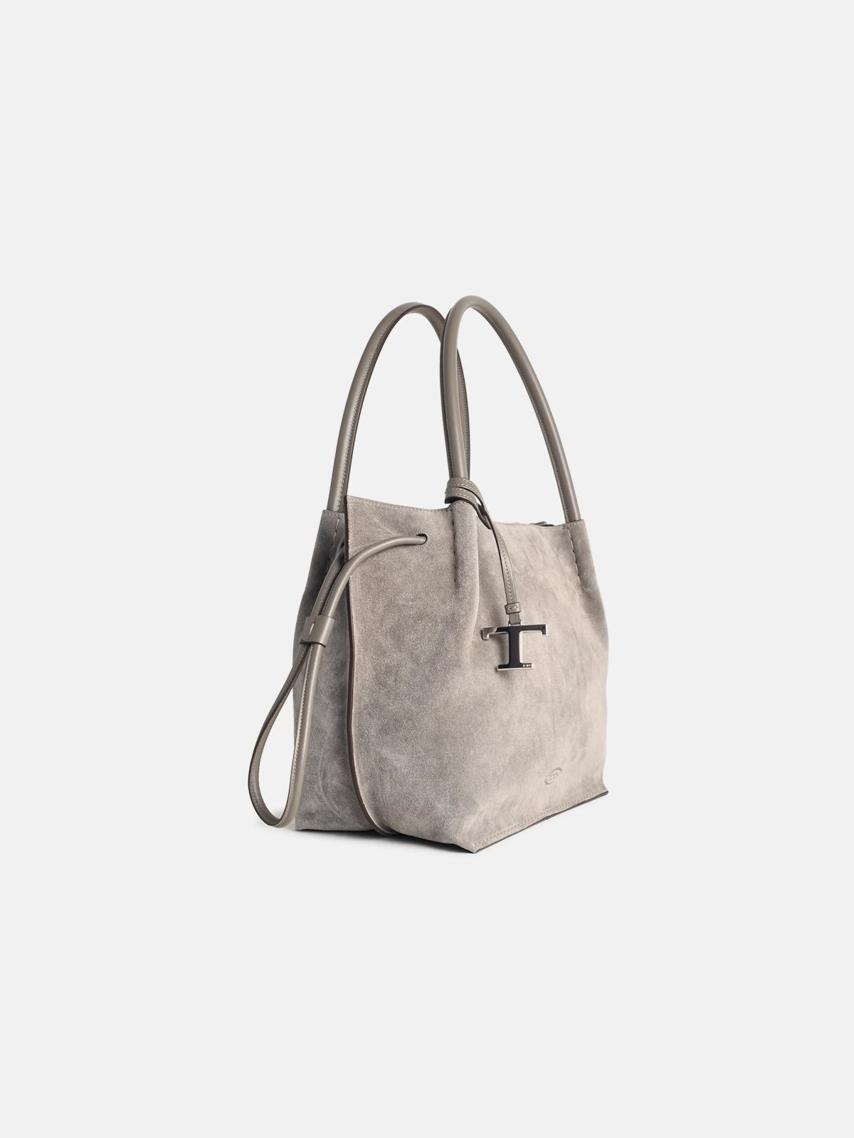 GREY SUEDE BAG - 2