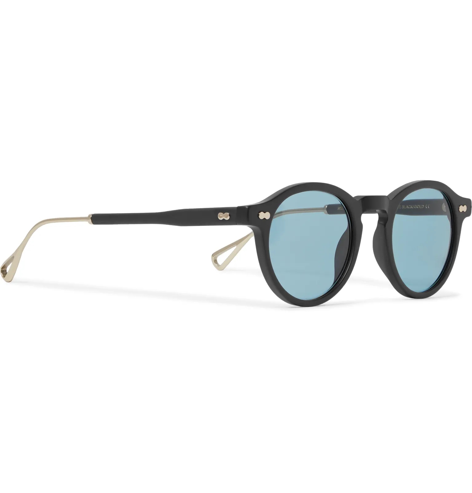 Miltzen-TT Round-Frame Matte-Acetate and Gold-Tone Sunglasses - 3