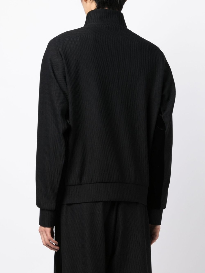 logo-embroidered zip-up jacket 4