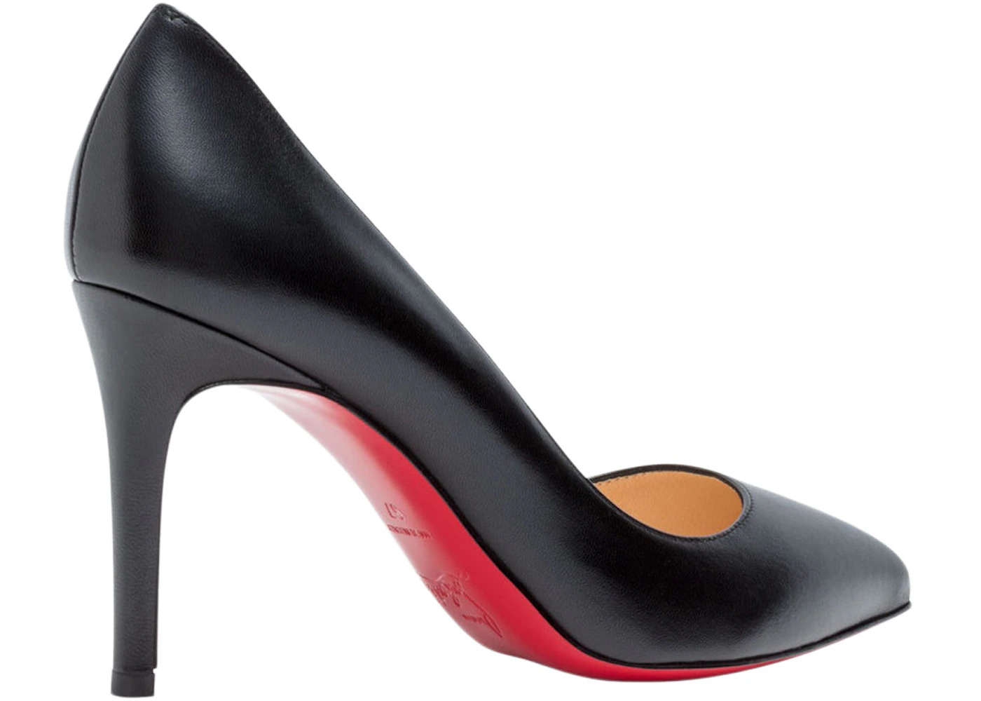 Christian Louboutin Pigalle 85mm Pump Black Nappa Leather - 2