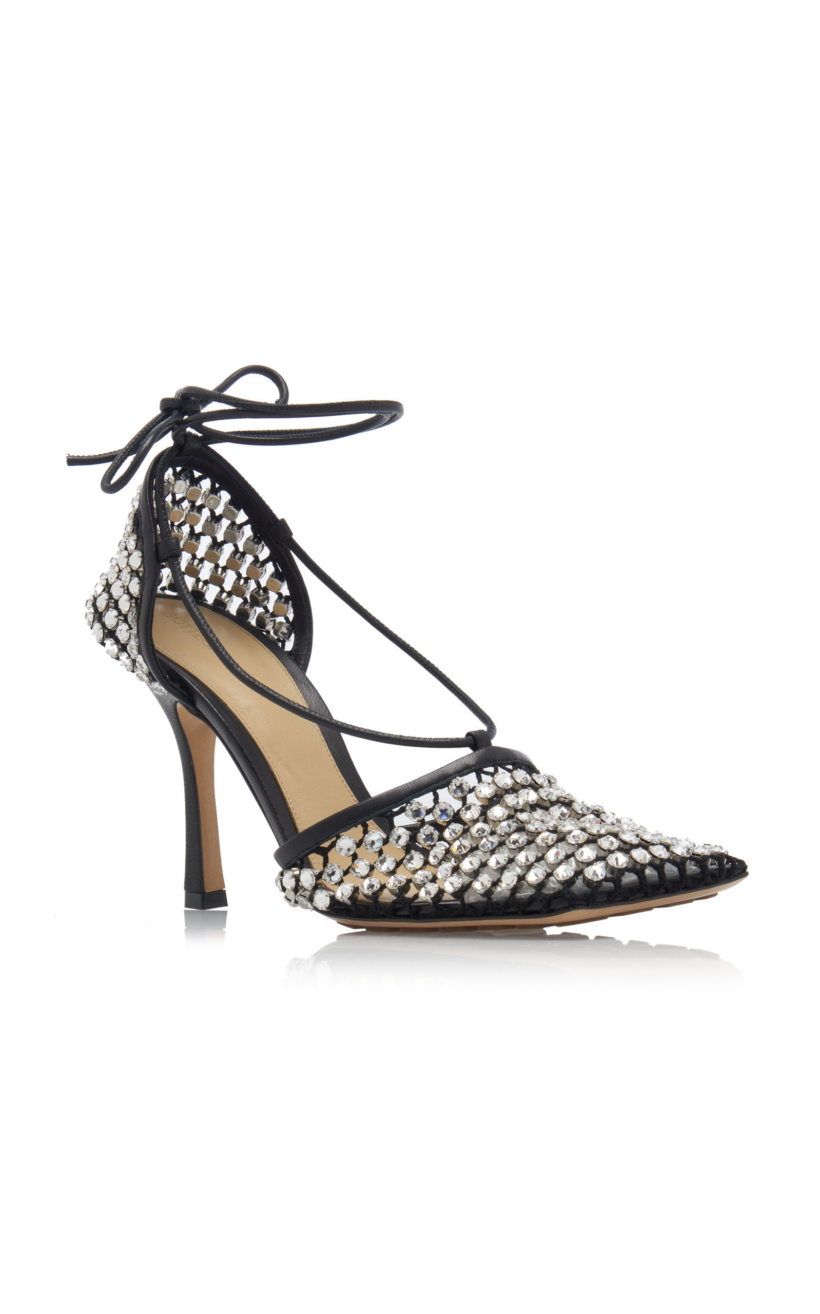 Stretch Crystal Sandals black - 7
