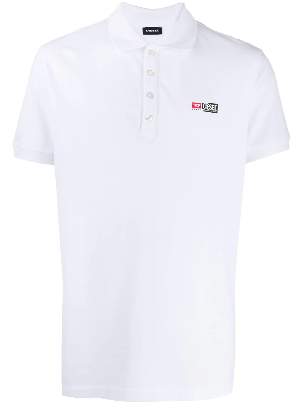 logo print shortsleeved polo shirt - 1