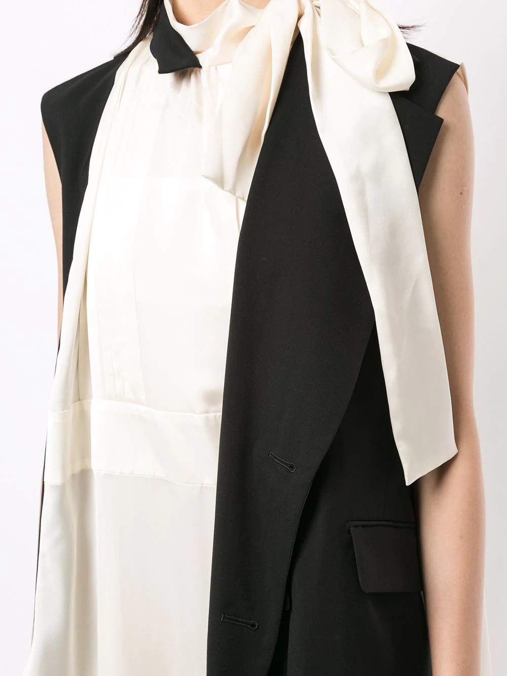 asymmetric sleeveless dress - 5