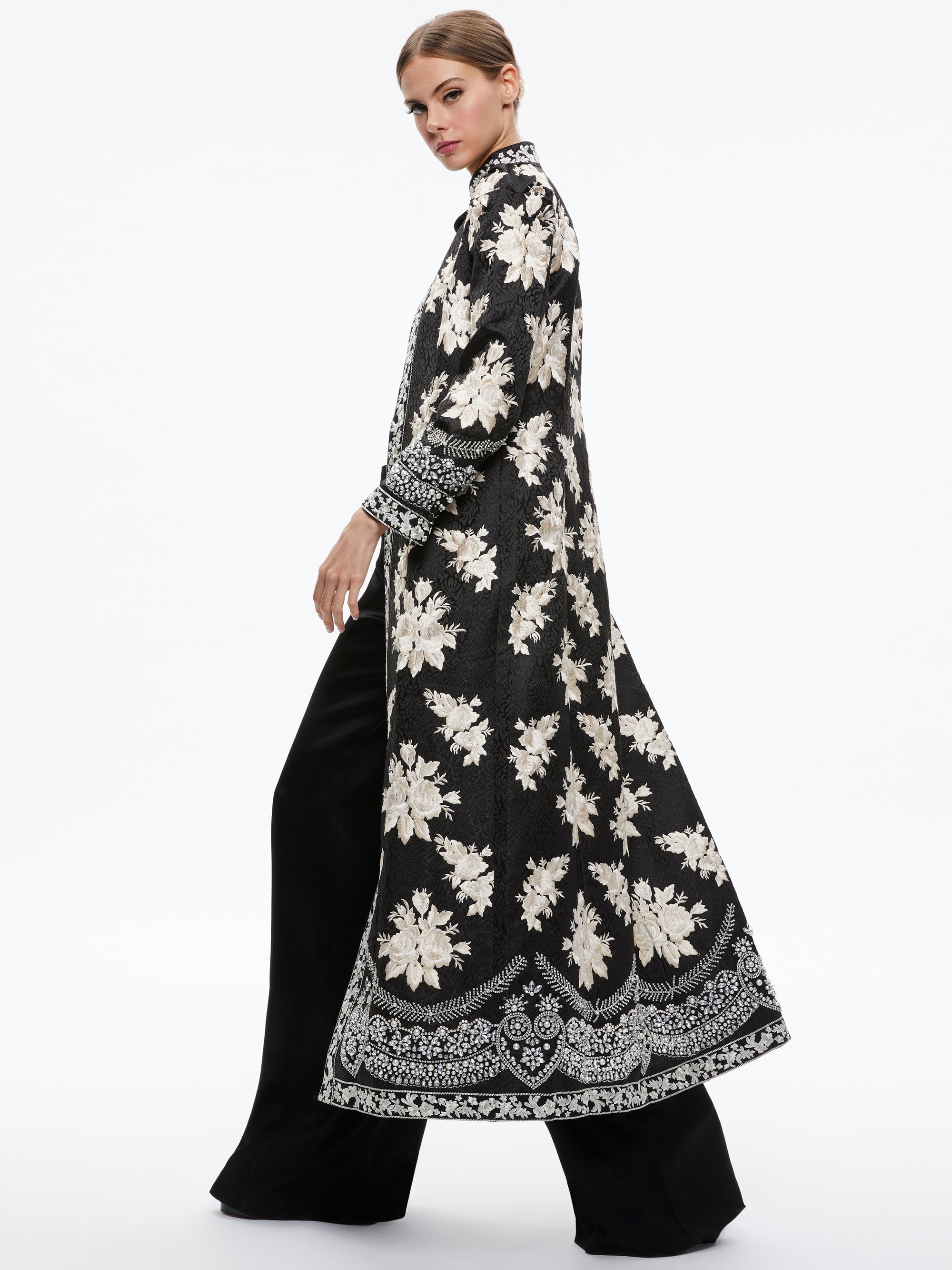 THOMAS EMBROIDERED MAXI COAT - 6