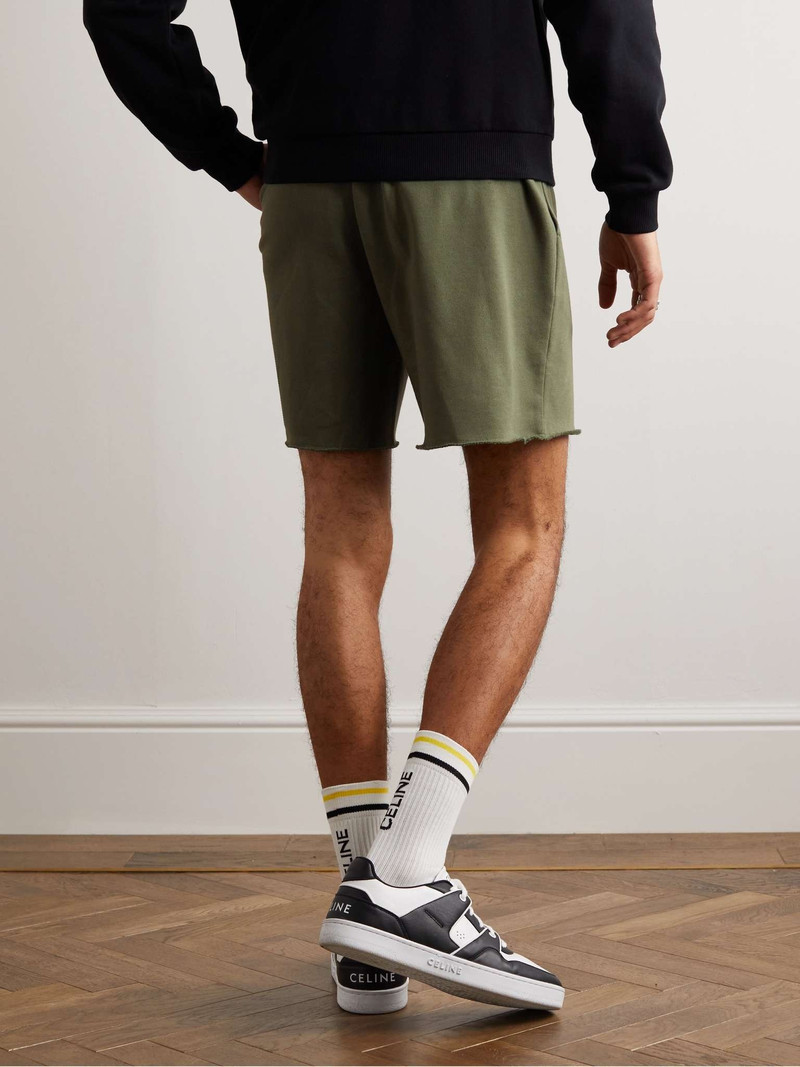 Straight-Leg Logo-Print Cotton-Jersey Drawstring Shorts 4