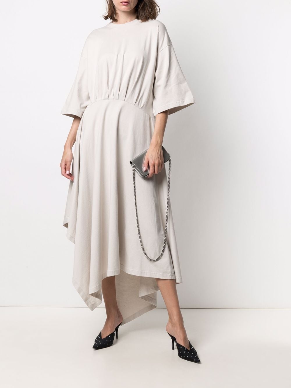 asymmetric-hem T-shirt dress - 2