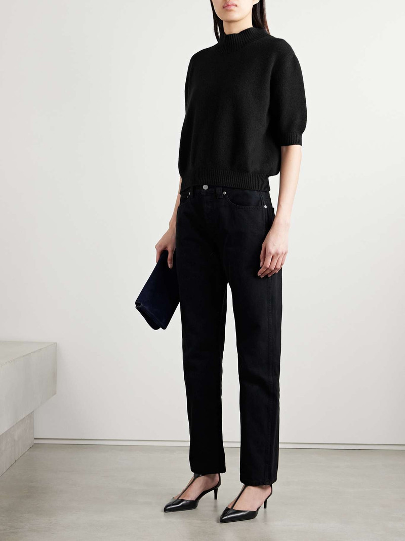 KHAITE Davin cashmere sweater Black outlook