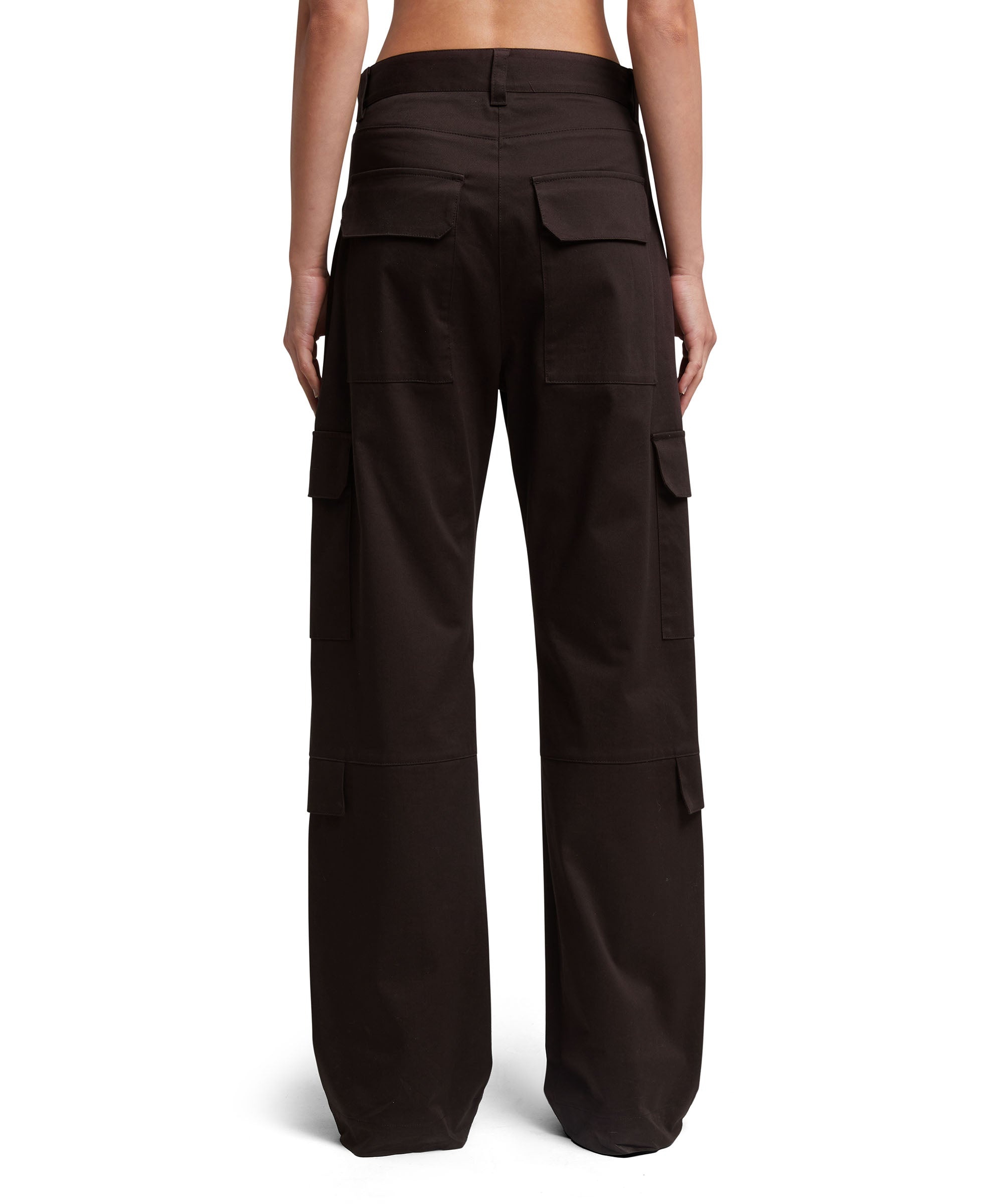 Stretch cotton gabardine cargo pants - 3