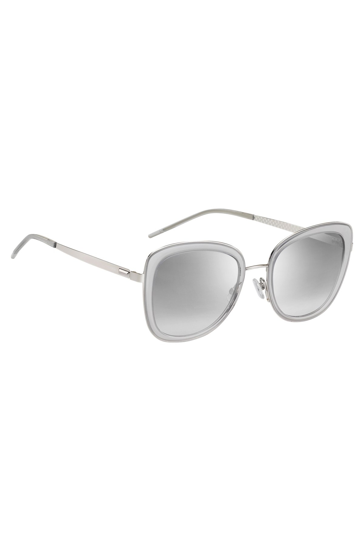 TRANSLUCENT-ACETATE SUNGLASSES WITH STEEL TEMPLES - 4