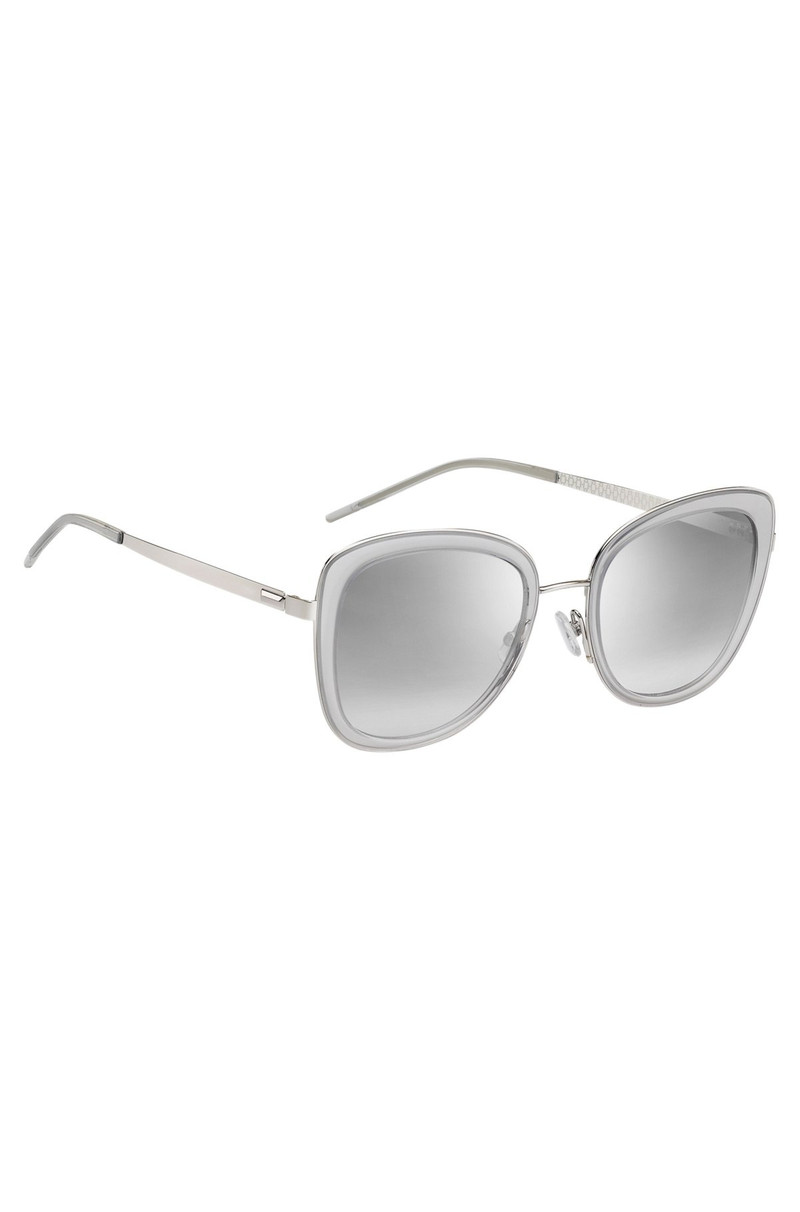 TRANSLUCENT-ACETATE SUNGLASSES WITH STEEL TEMPLES 4