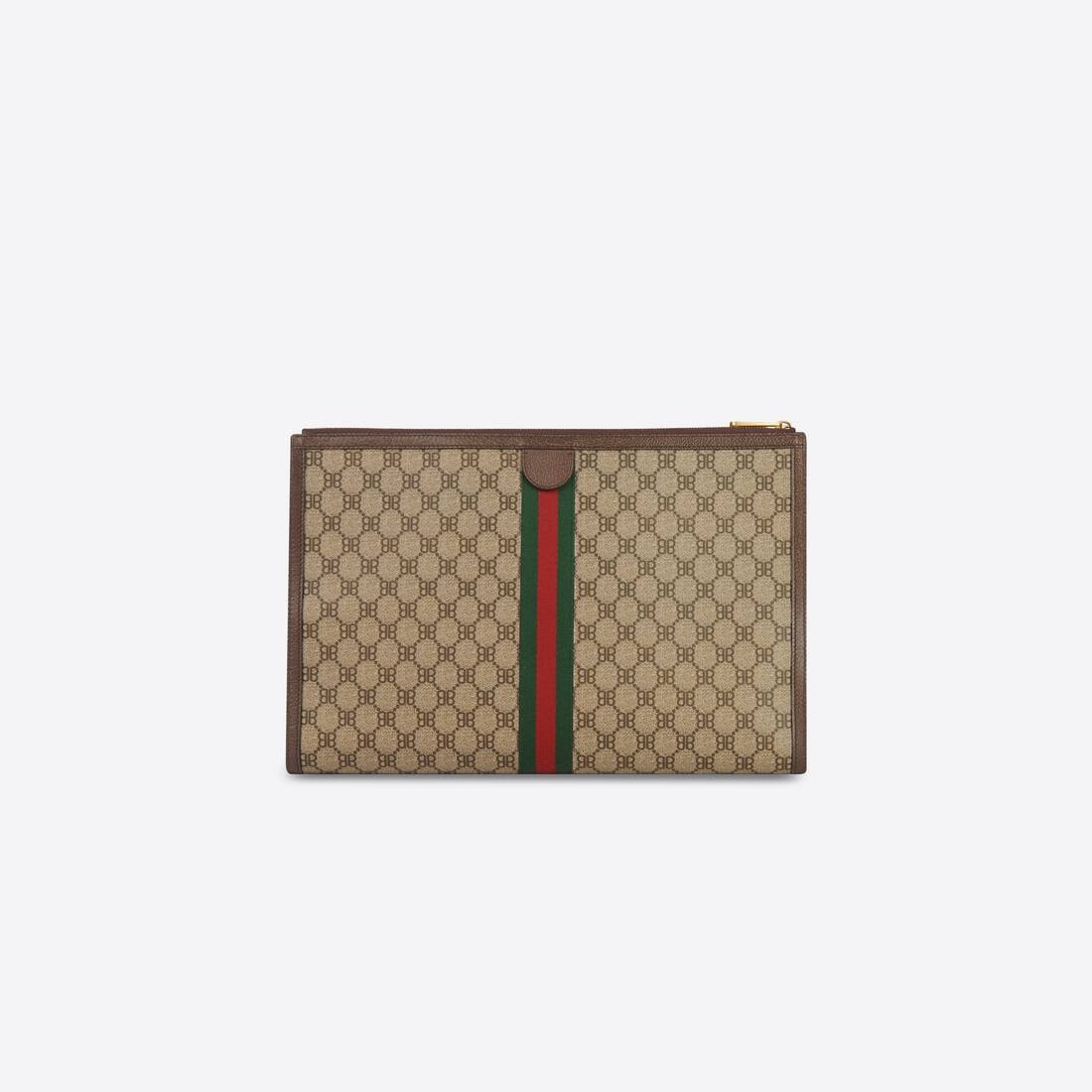 Men's Hacker Laptop Pouch In Coated Canvas in Beige - 2