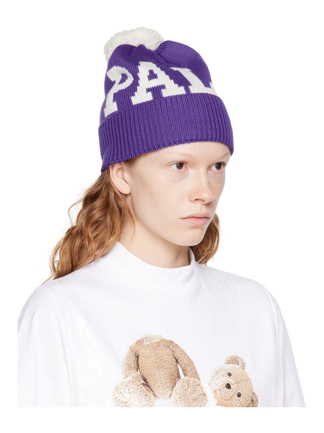 Purple Pom-Pon Beanie - 2