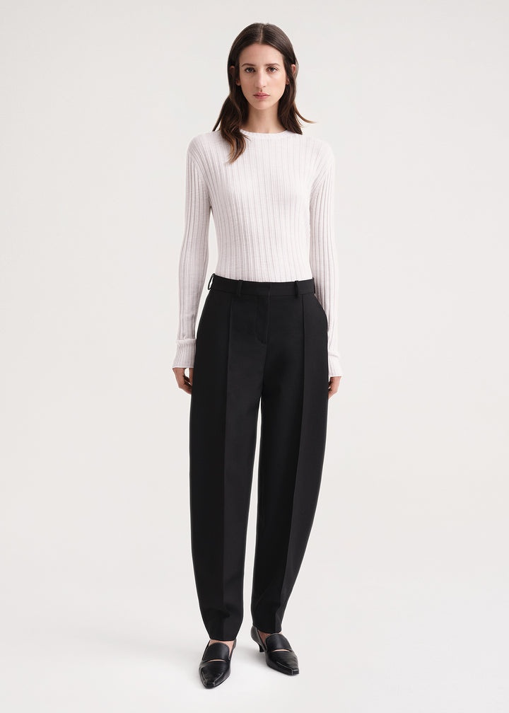 Barrel leg trousers black - 2