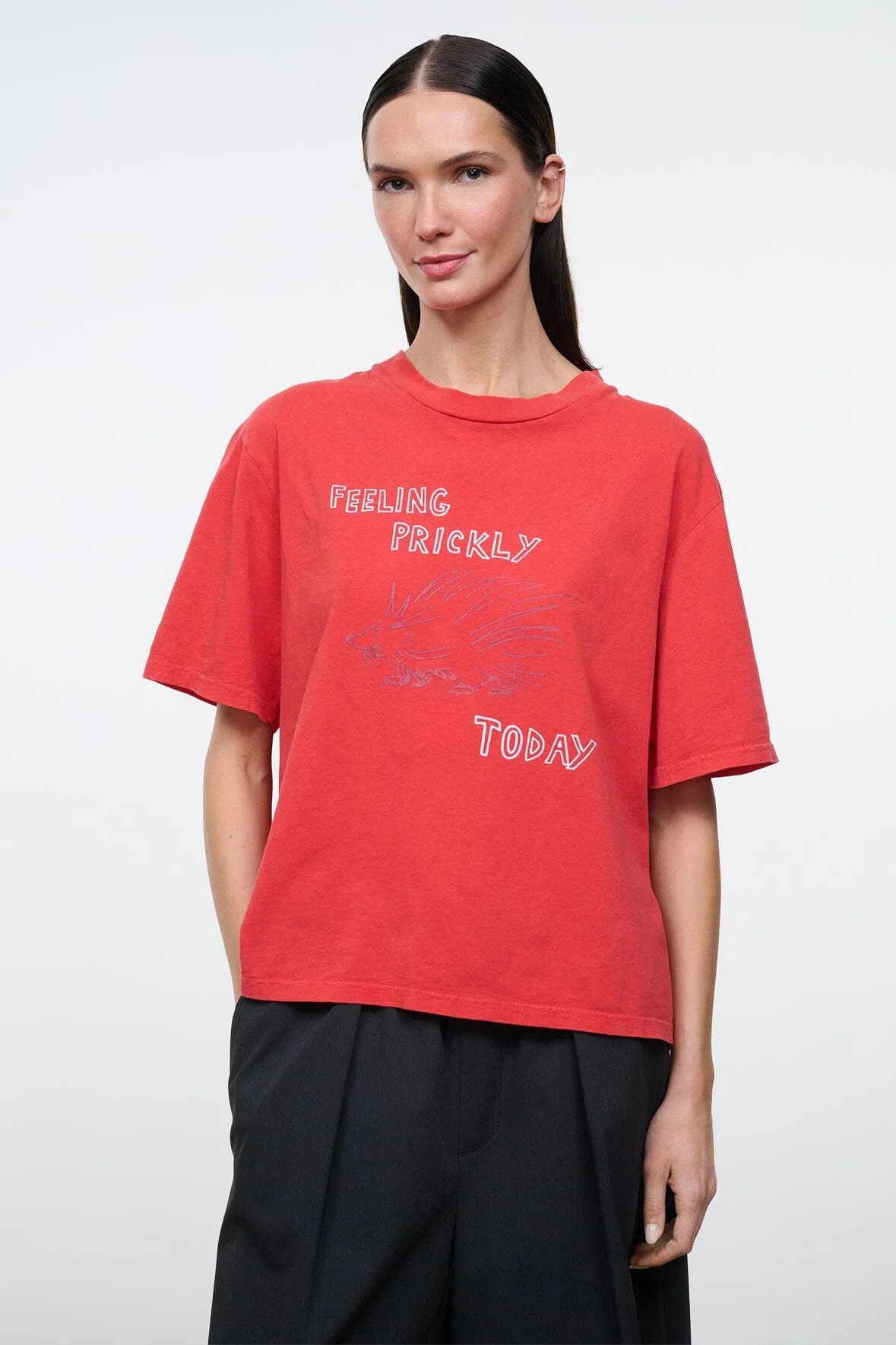STAUD LIAM RELAXED TEE FEELING PRICKLY - 1