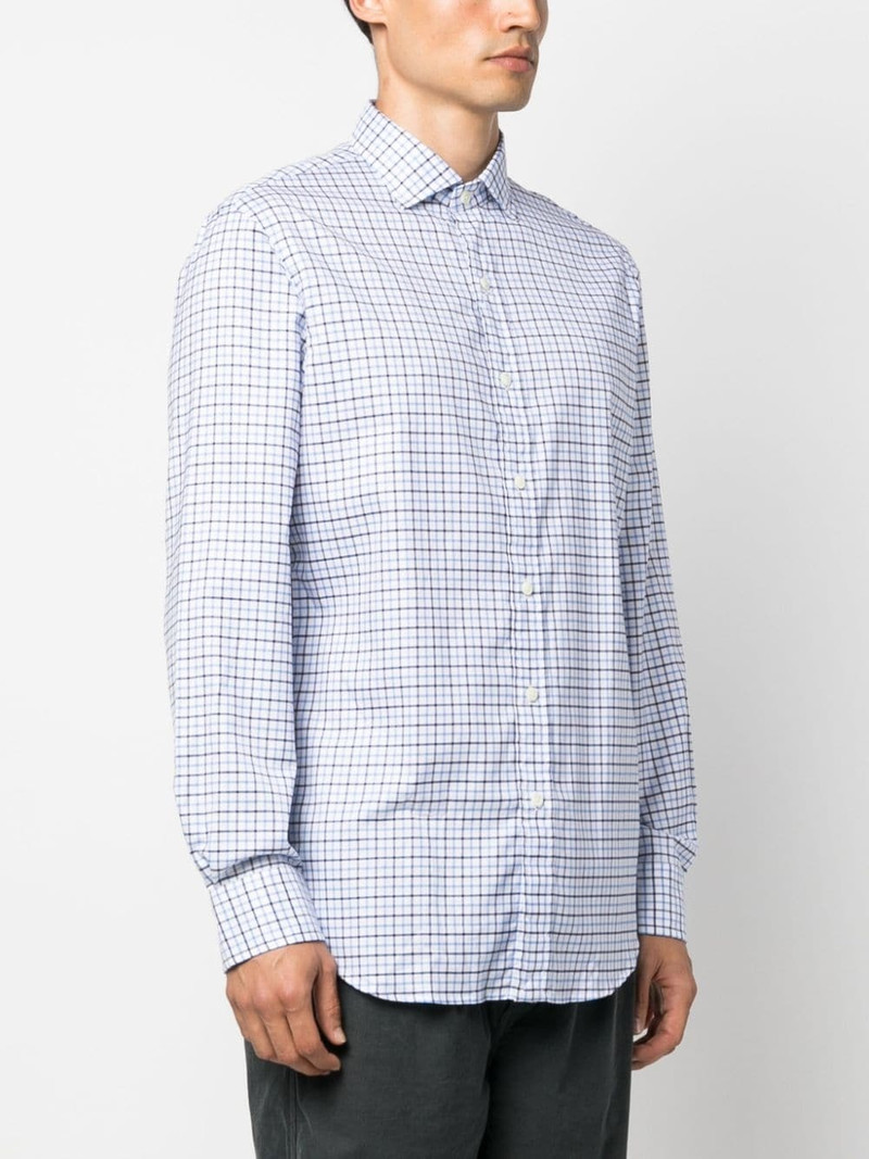 check-pattern cotton shirt 3