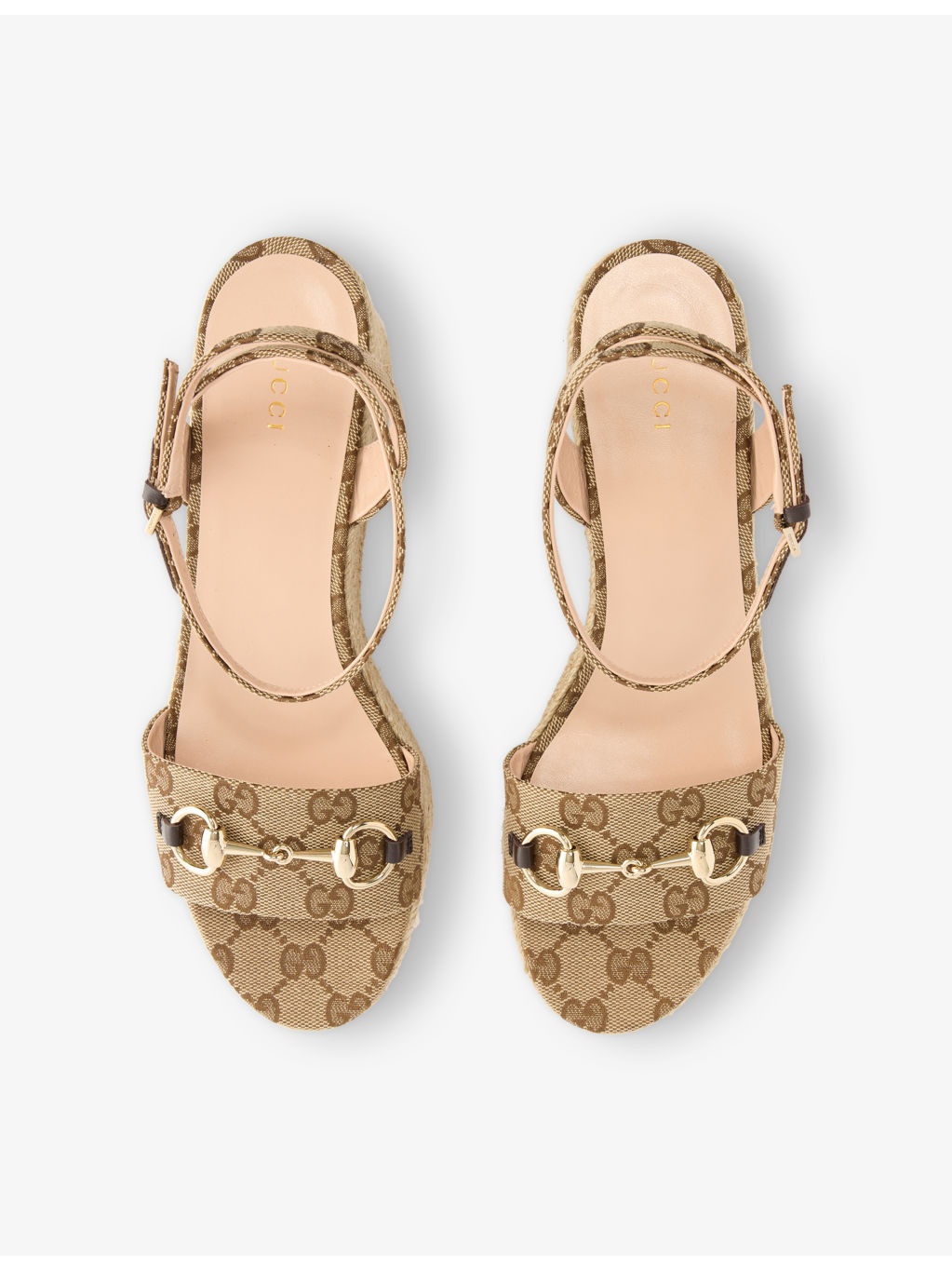 Horsebit Canvas Wedge Espadrilles - 2