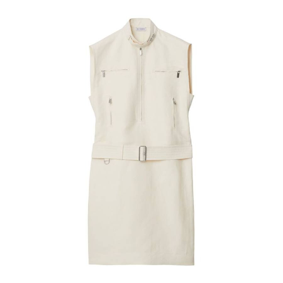 Burberry Canvas Belted Midi Dress - 6