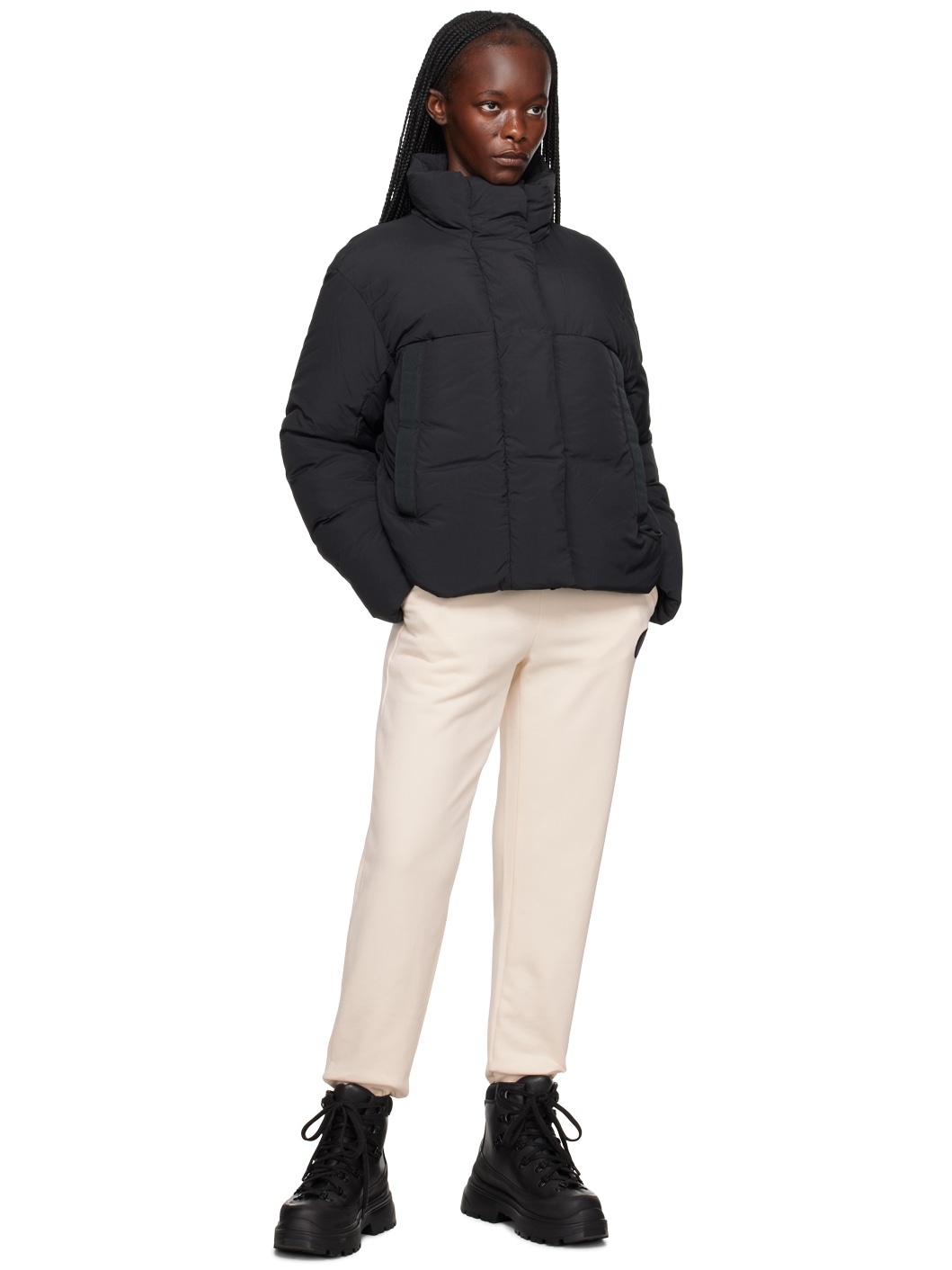 Black 'Black Label' Junction Down Jacket - 5