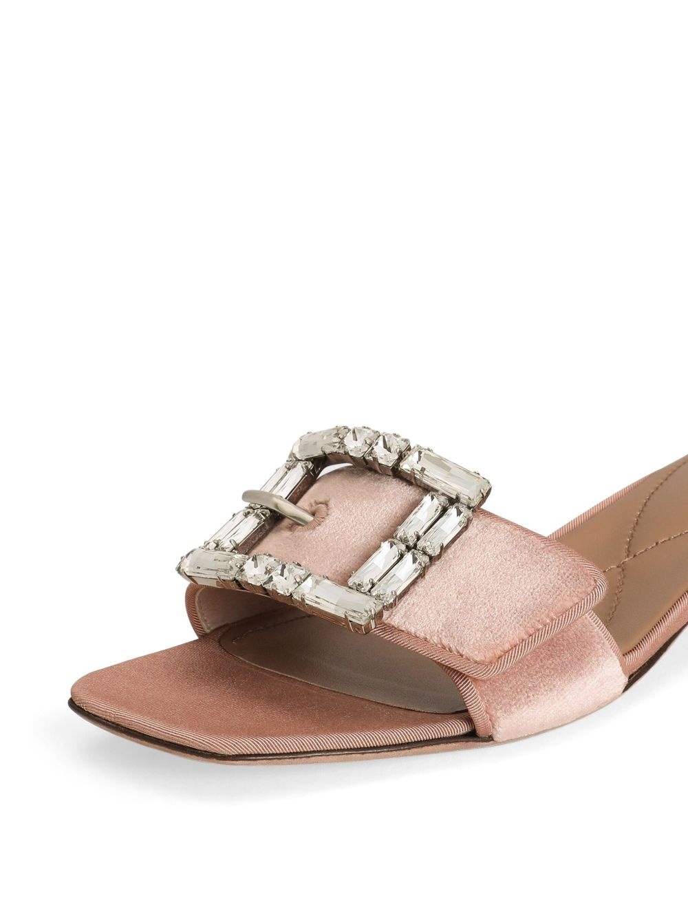crystal-buckle sandals - 4