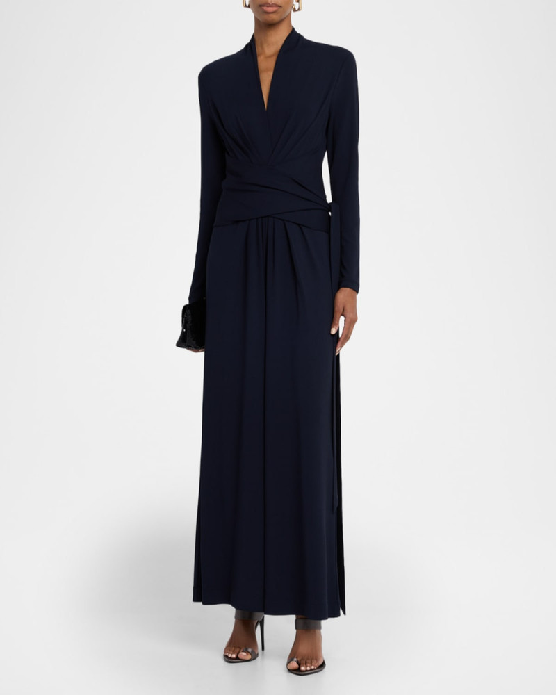 MICHAEL KORS COLLECTION Wrap Jersey Wide-Leg Jumpsuit outlook