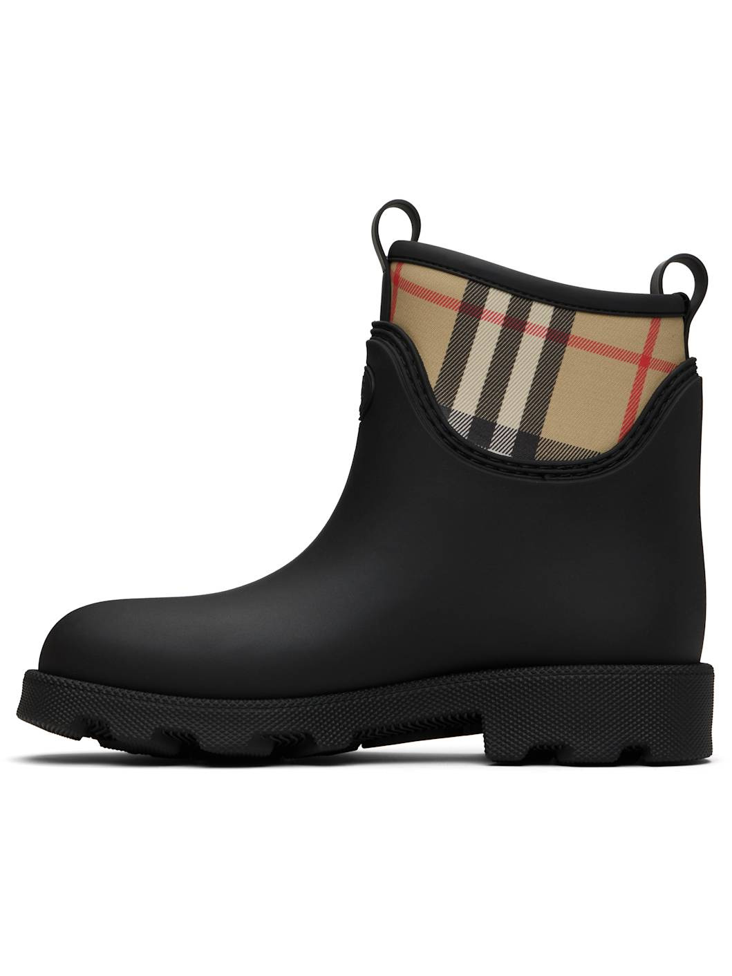 Black Rubber Marsh Stamp Low Boots - 3