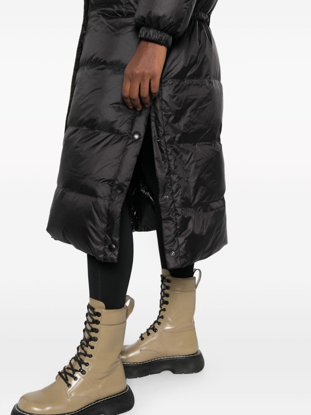 high-neck padded coat - 5