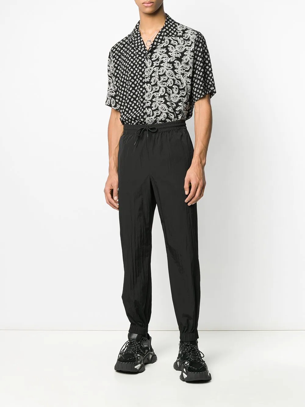 neon logo track pants - 2