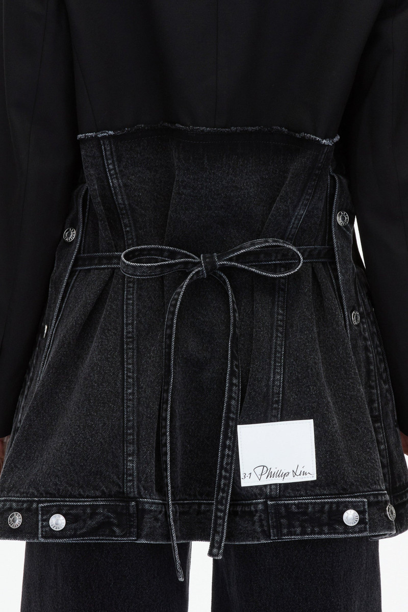 Oversized Hybrid Denim Blazer 5