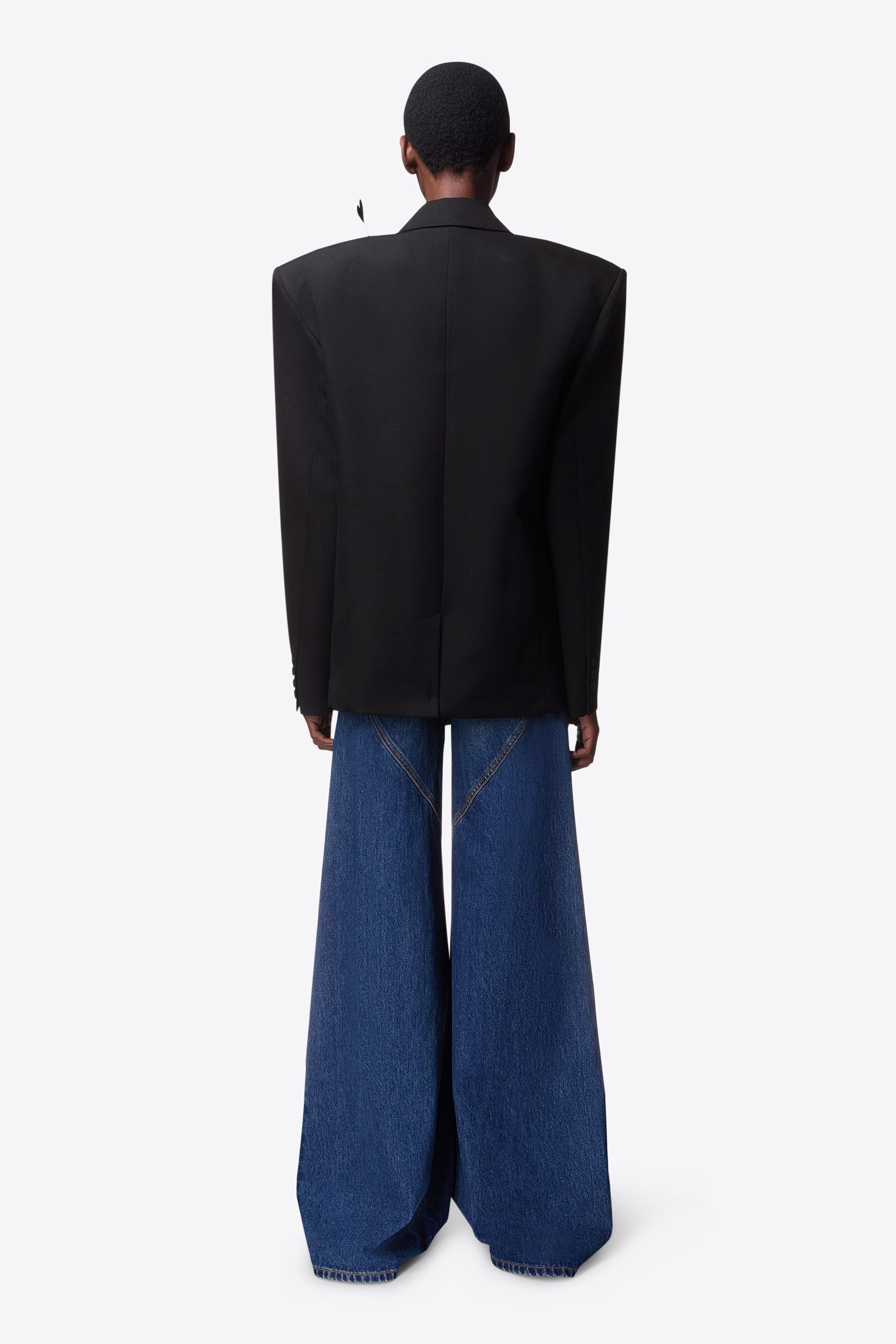 FLOWER CORSAGE OVERSIZED BLAZER - 5