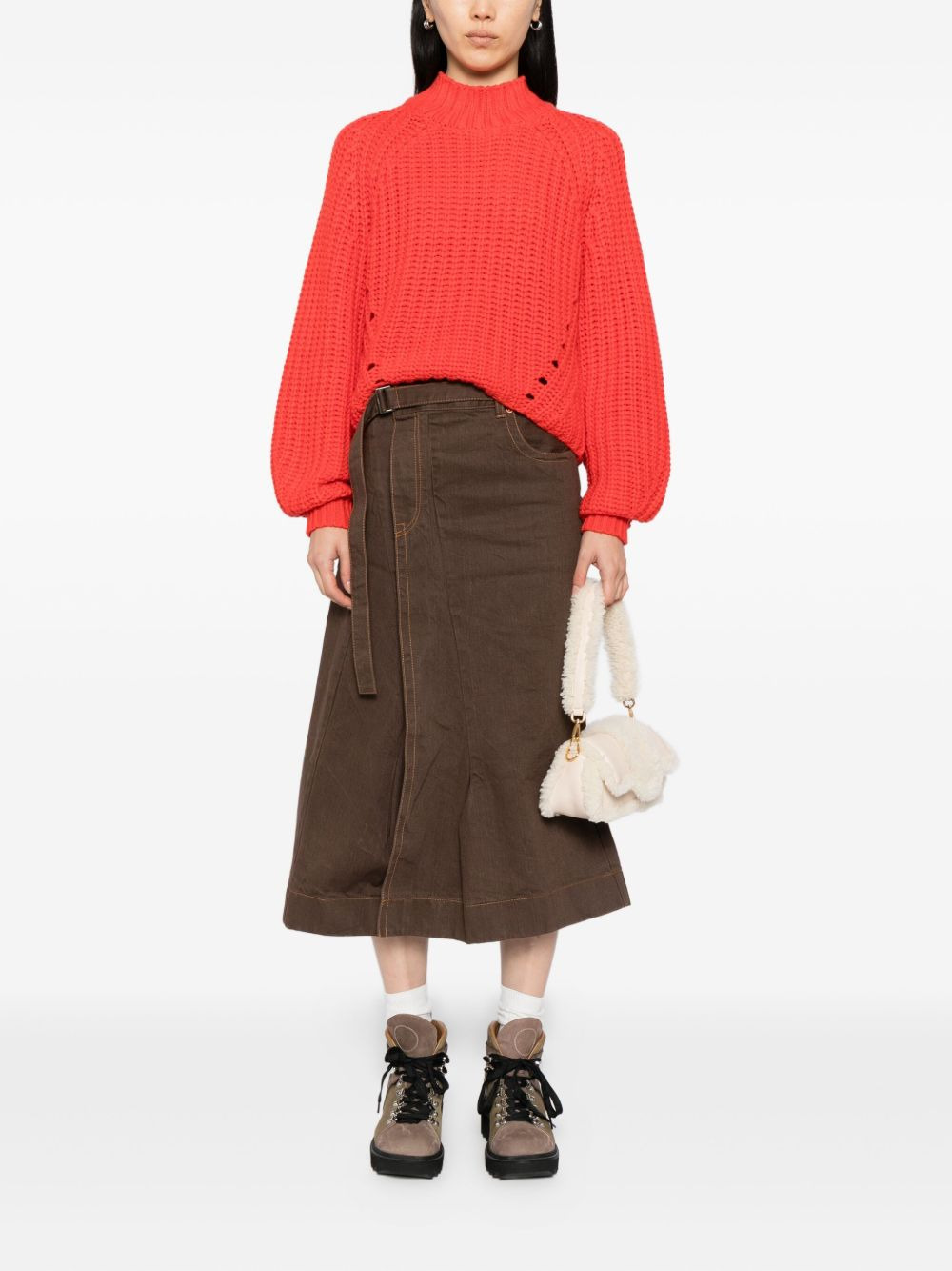 cotton wrap skirt - 2