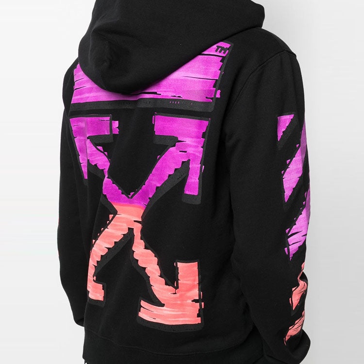 Off-White SS21 Gradient Zipper Classic Jacket Ordinary Version Black OMBE001R21FLE0021032 - 5