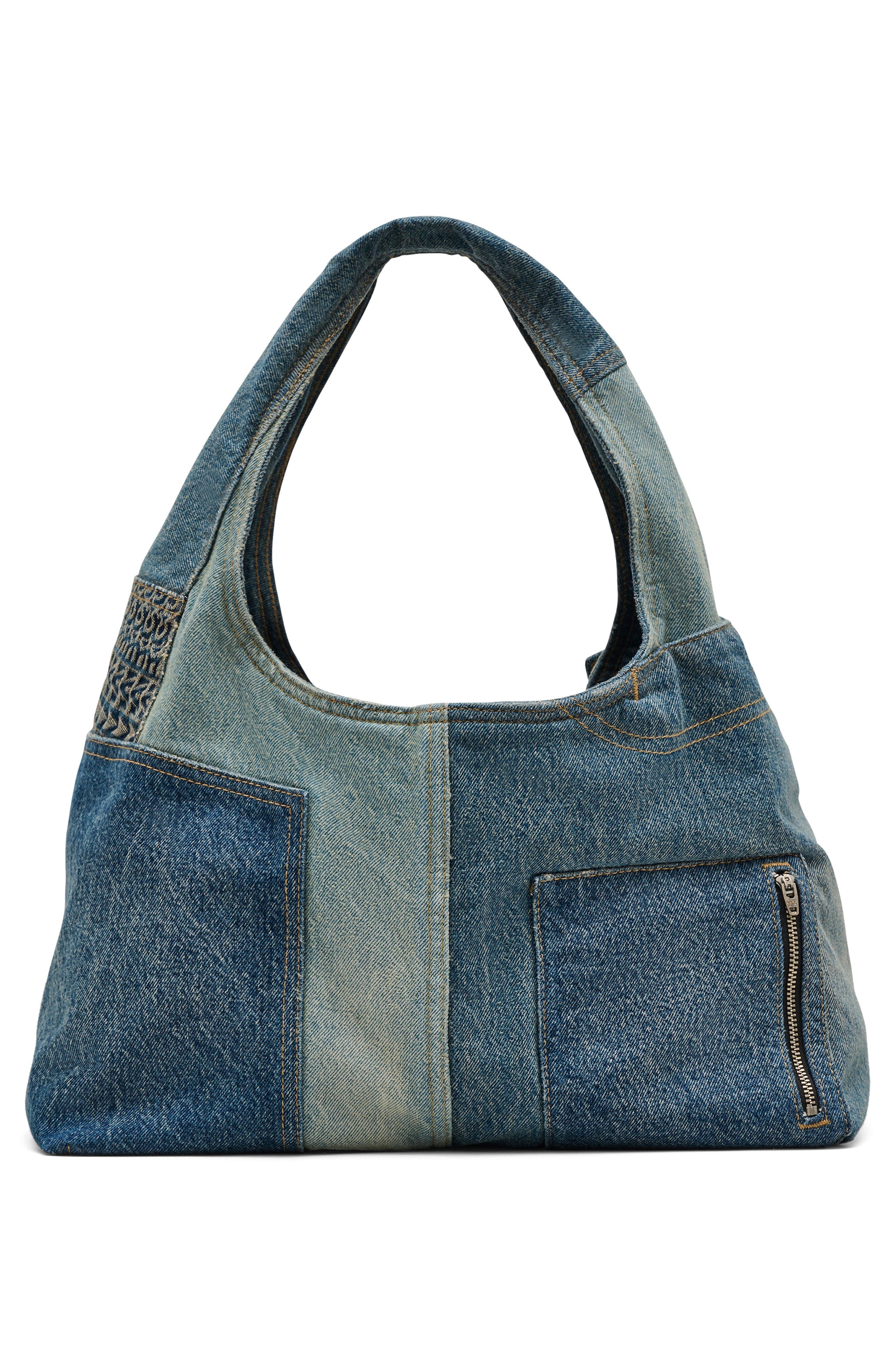 Marc Jacobs The Sack Deconstructed Denim Shoulder Bag in Indigo Multi at Nordstrom - 3