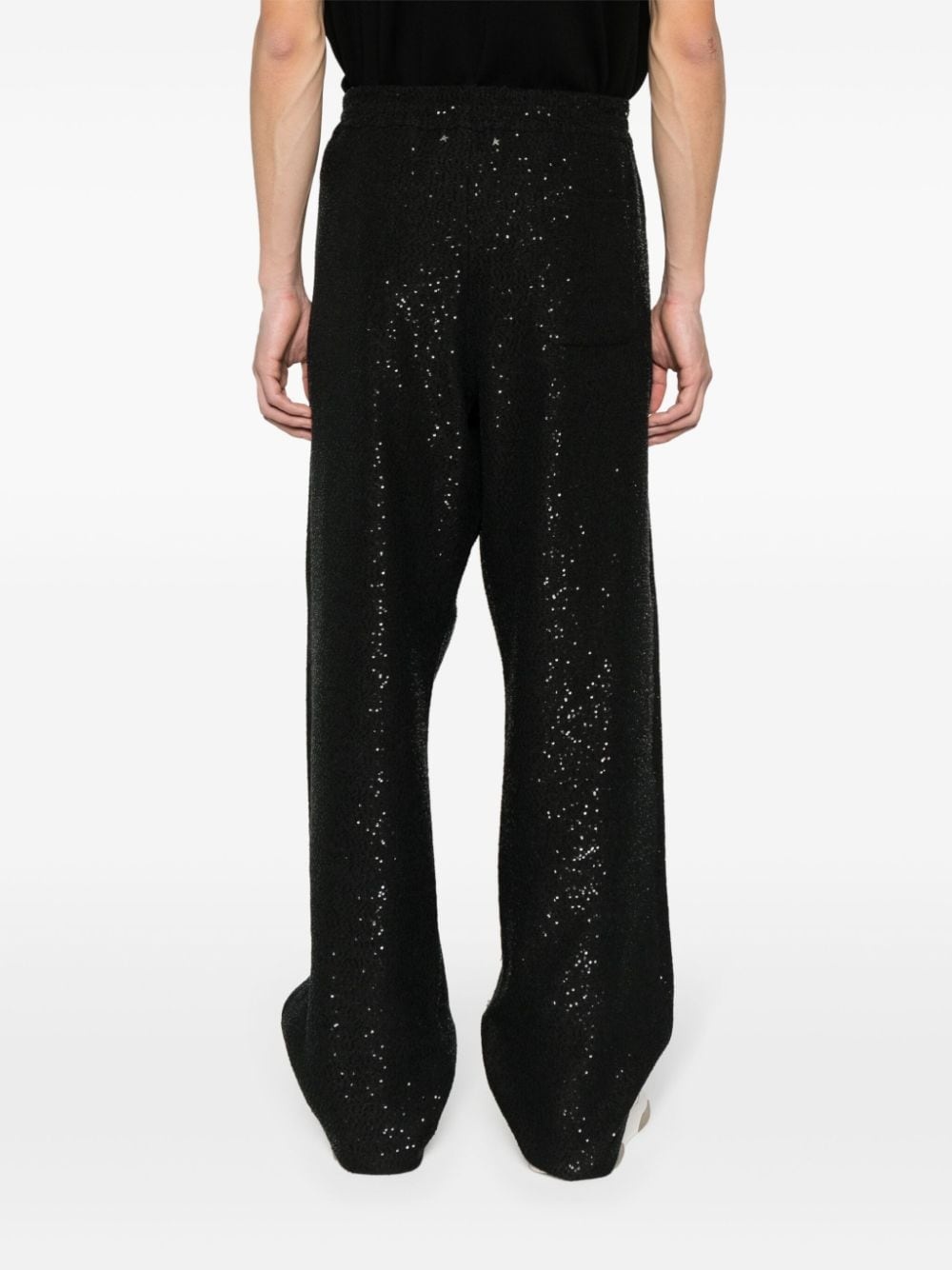 sequin wide-leg trousers - 4