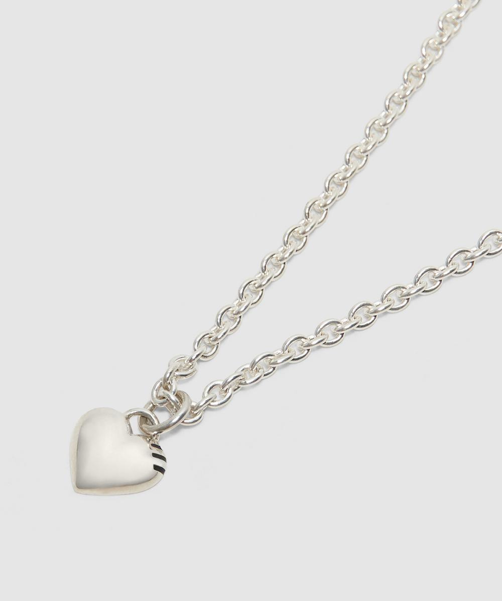 Silver heart necklace - 2