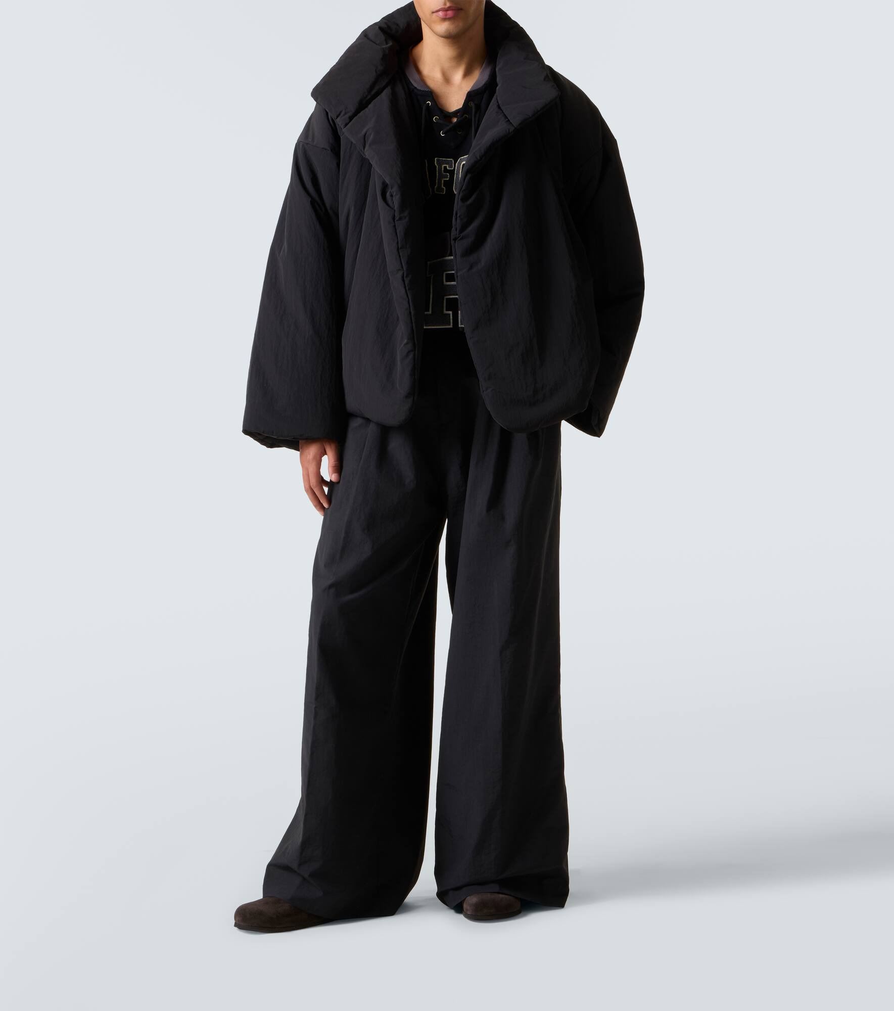 Pleated wide-leg pants - 2