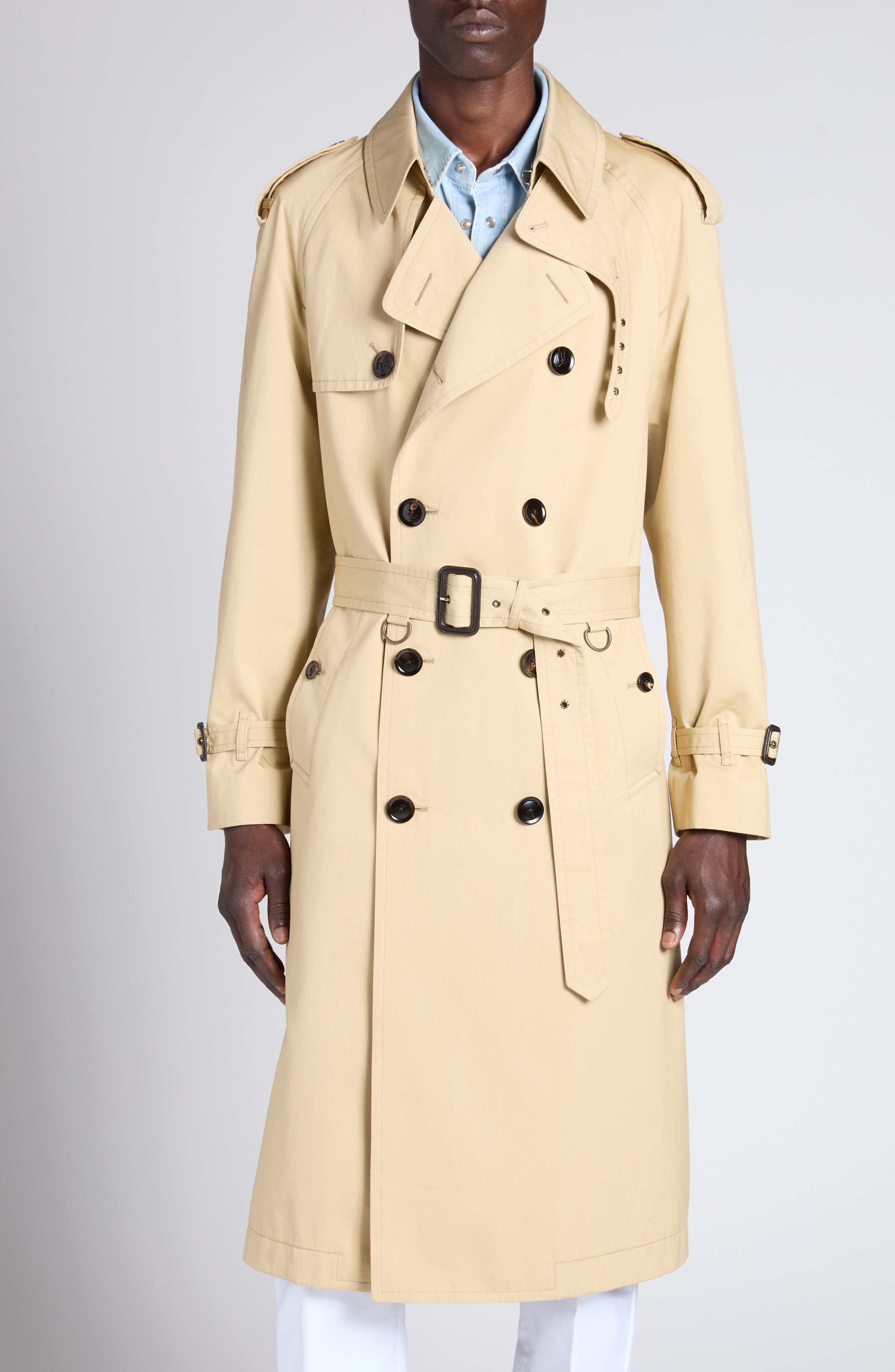 TOM FORD Cotton & Silk Parachute Trench Coat in Camel at Nordstrom - 5