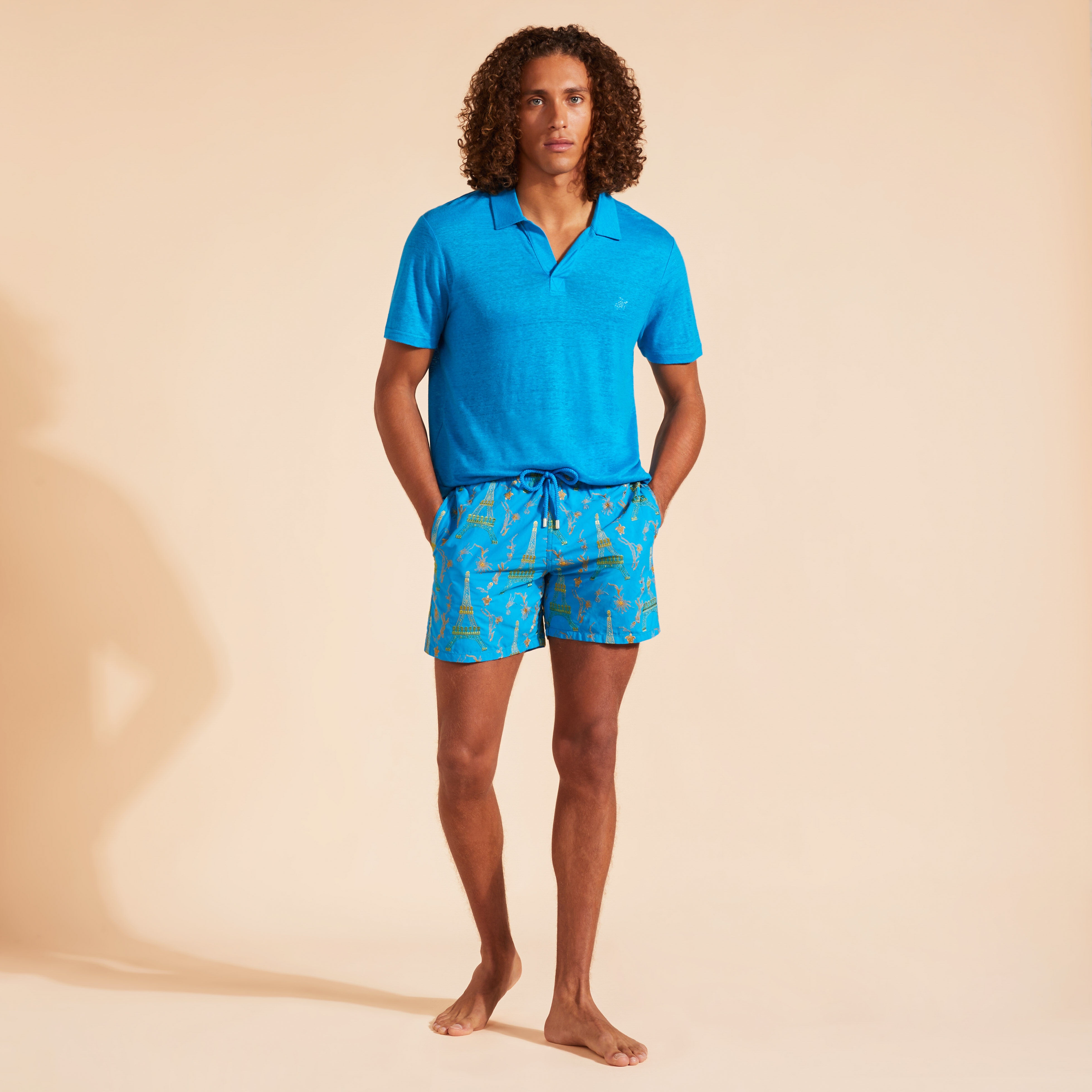 Men Swim Trunks Embroidered Poulpe Eiffel - Limited Edition - 5