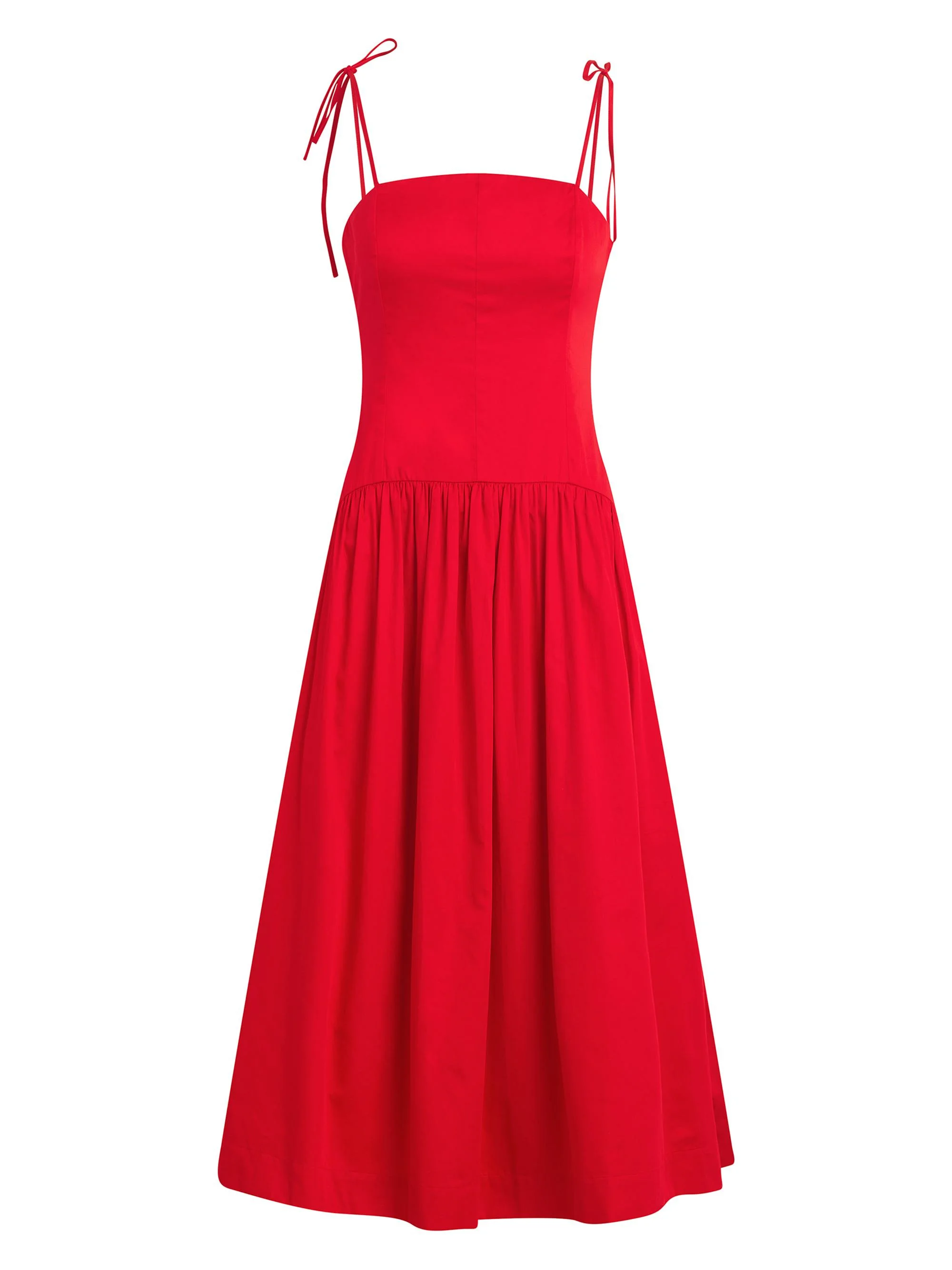 Women's The Mara Midi Dress - Cherry Red - 1