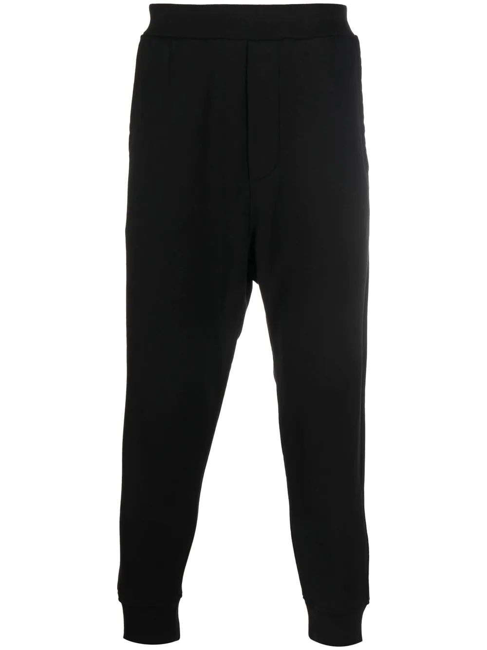 tapered-leg cotton track pants - 1